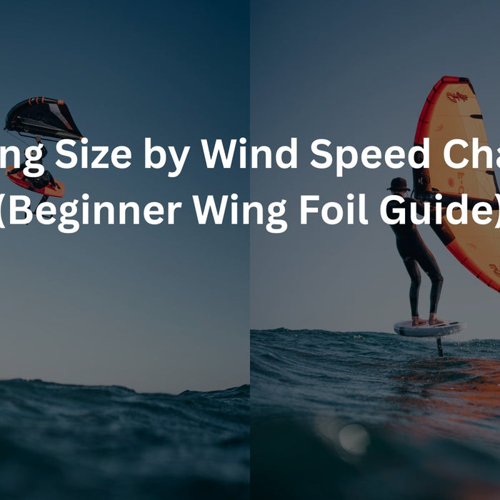 Wing Size by Wind Speed Chart: Beginner Wing Foiling Guide