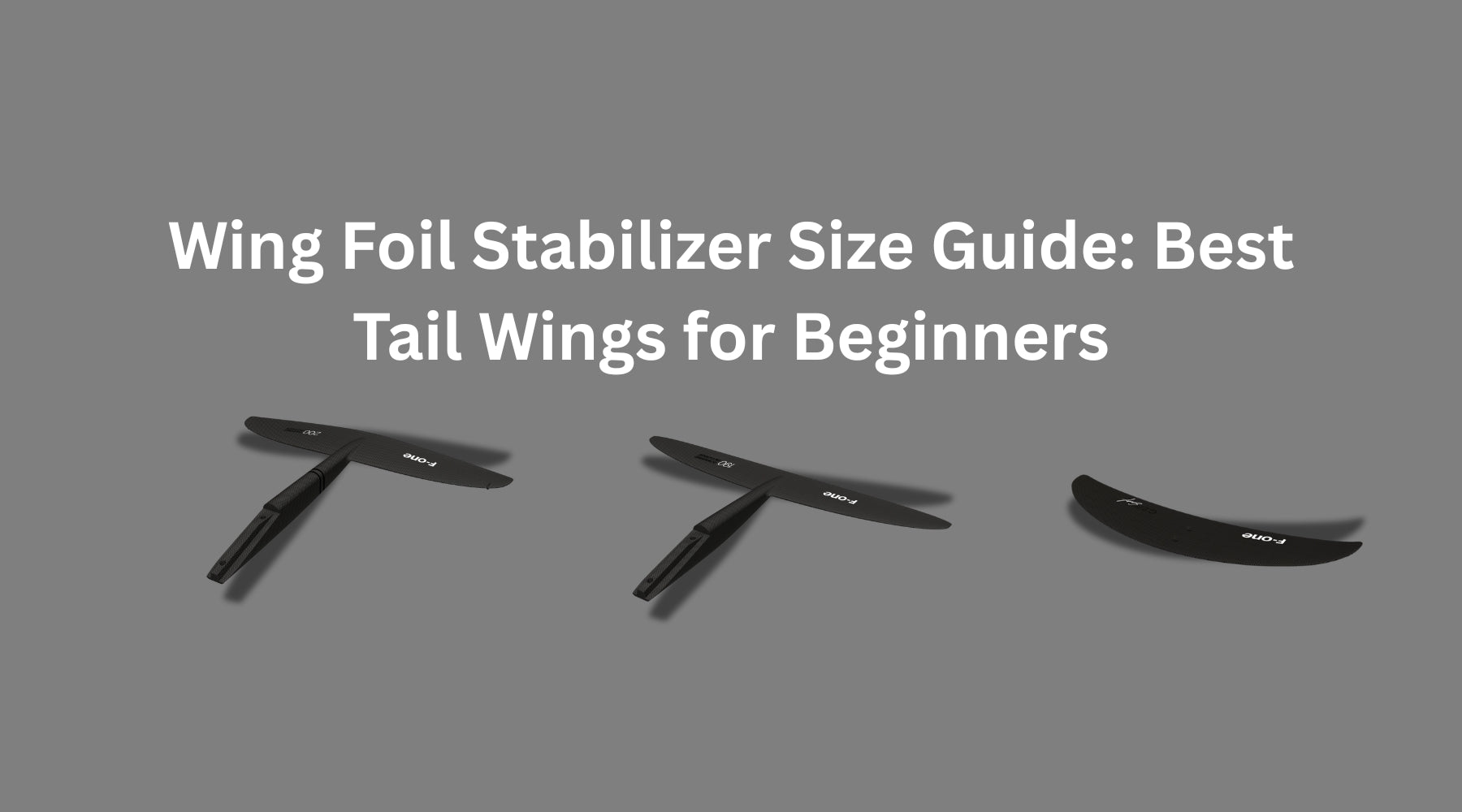 Wing Foil Stabilizer Size Guide: Best Tail Wings for Beginners