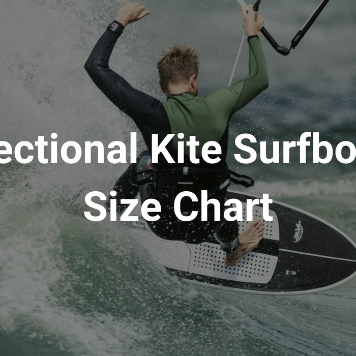 Directional Kite Surfboard Size Chart | Weight & Wind Guide