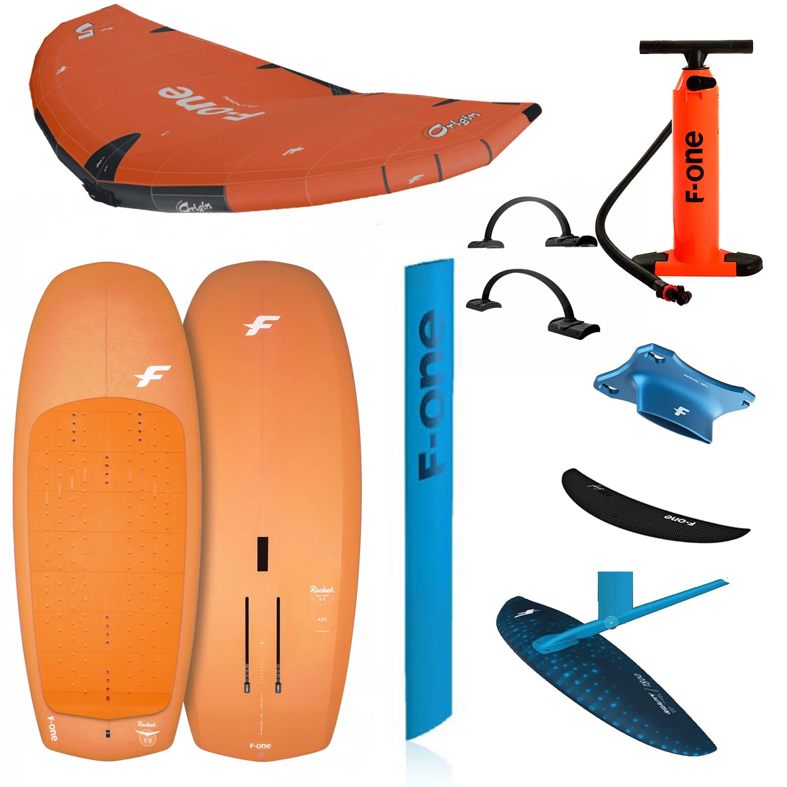F-One Origin V2 + Gravity FCT Beginner Wing Foil Package