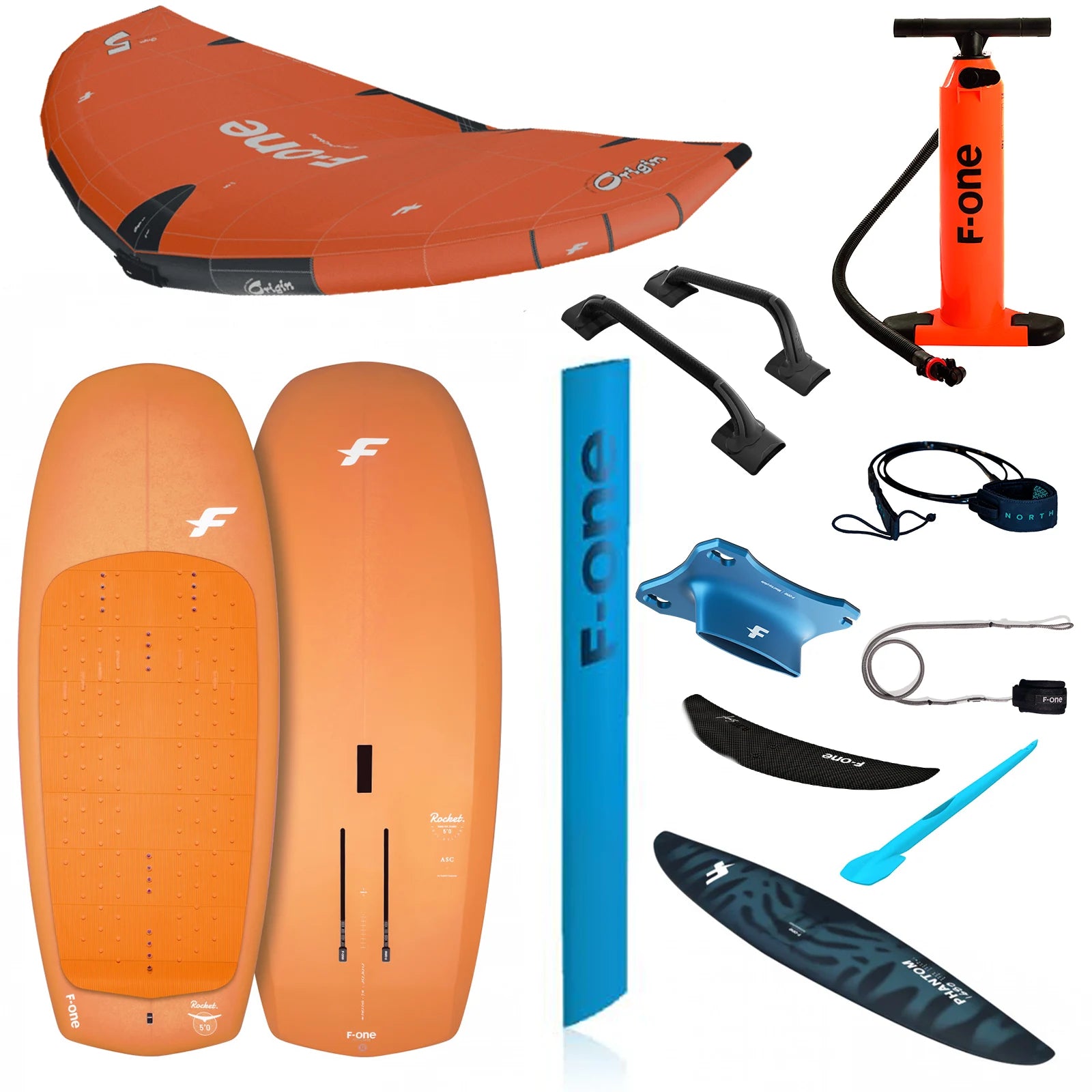 F-One Origin V2 + Phantom FCT Progression Wing Foil Package