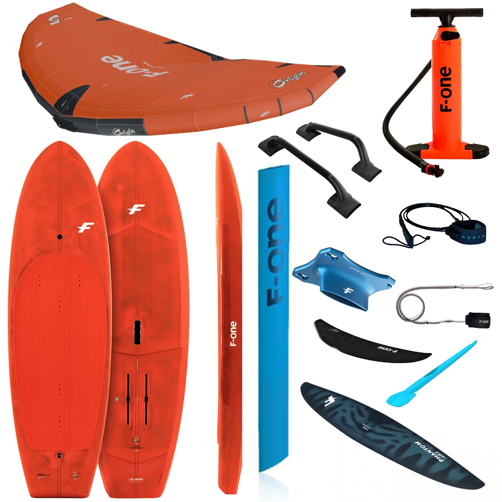 F-One Midlength Glide Value Wing Foil Package