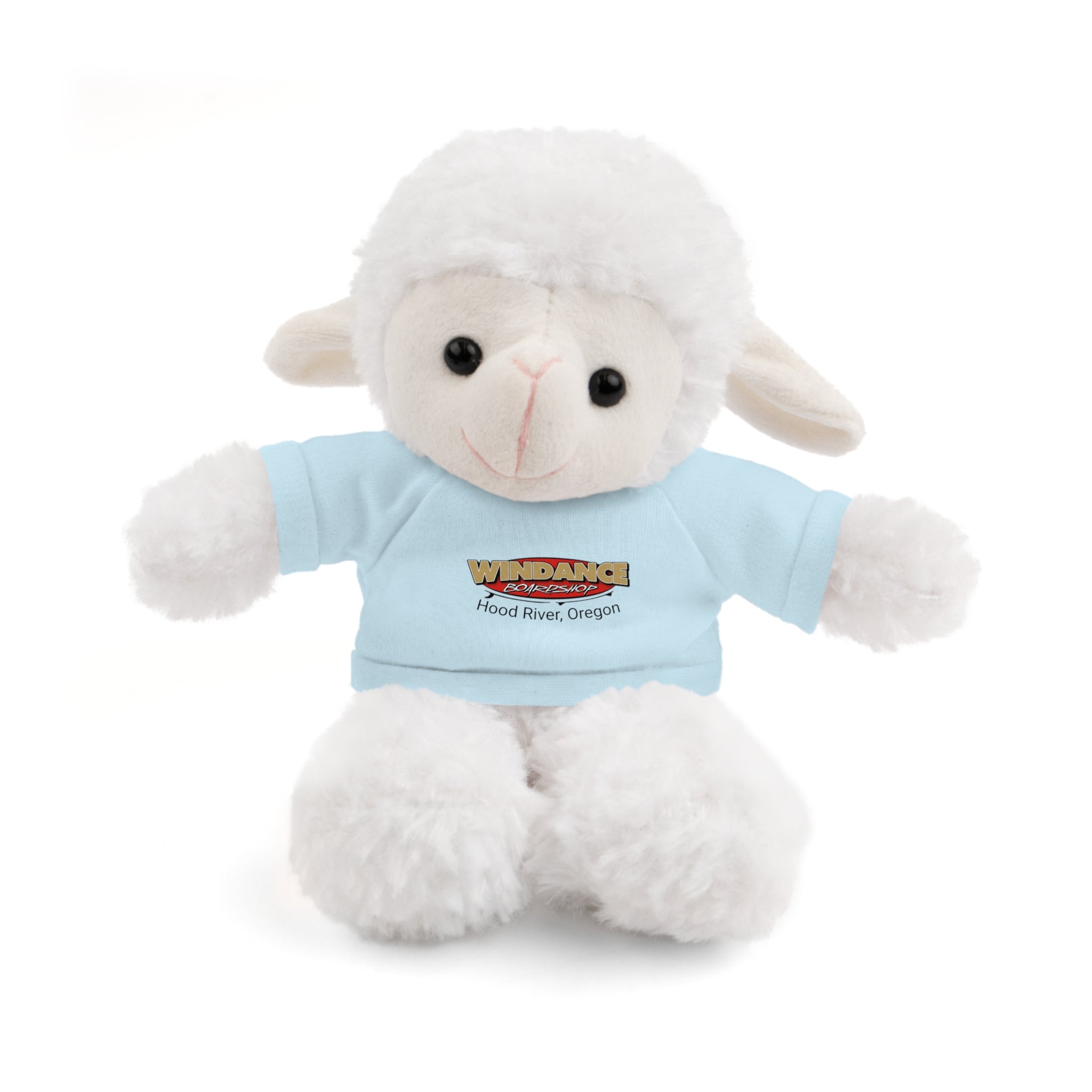 Plush Teddy with Windance Logo Tee — Hood River, Oregon Souvenir Stuffed Animal