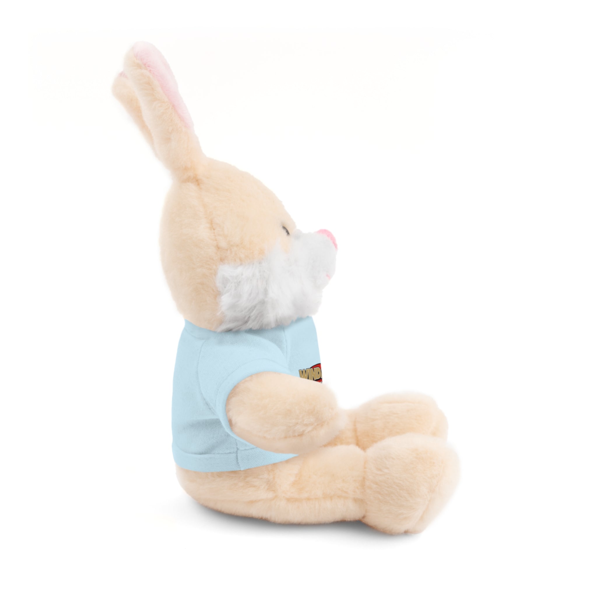 Plush Teddy with Windance Logo Tee — Hood River, Oregon Souvenir Stuffed Animal