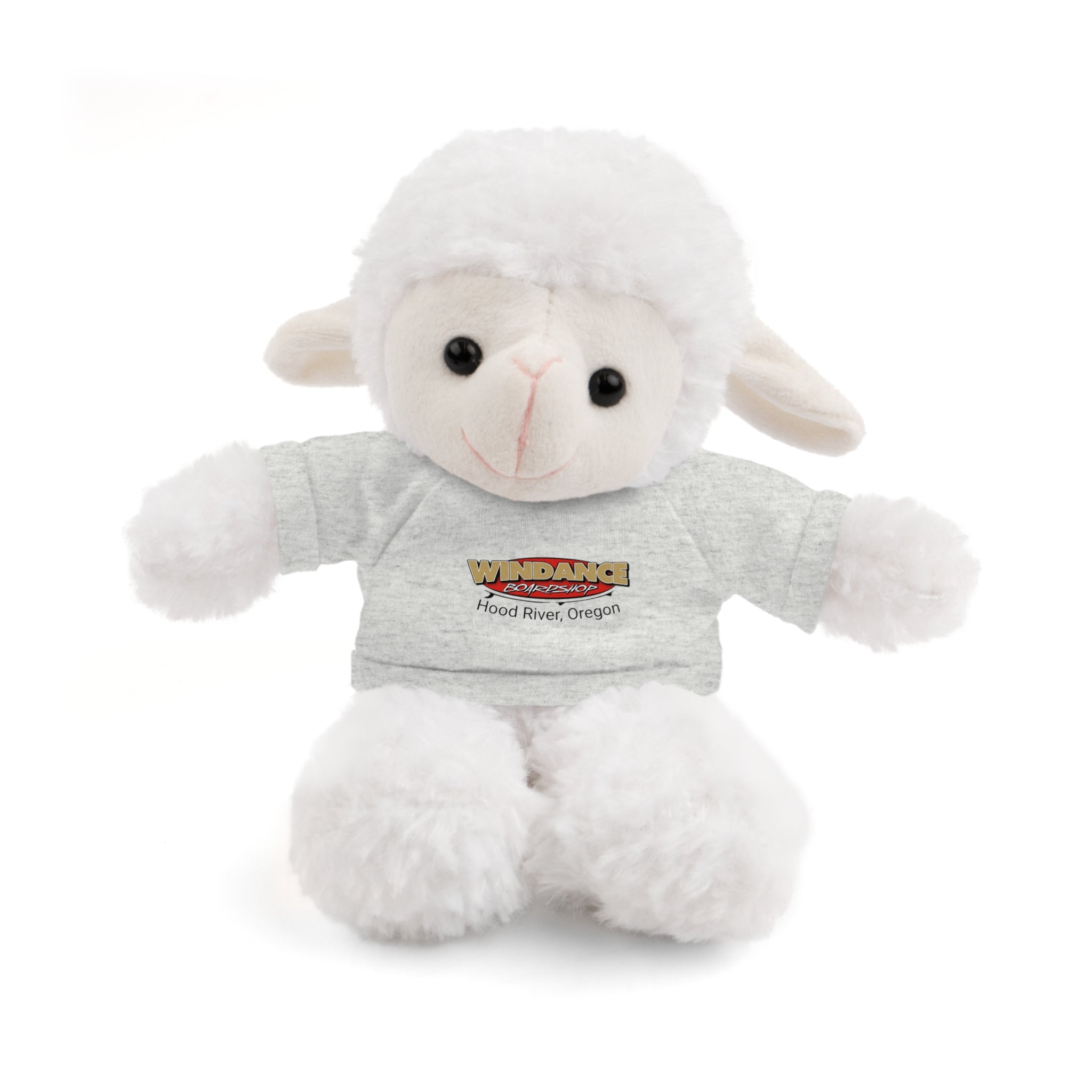 Plush Teddy with Windance Logo Tee — Hood River, Oregon Souvenir Stuffed Animal