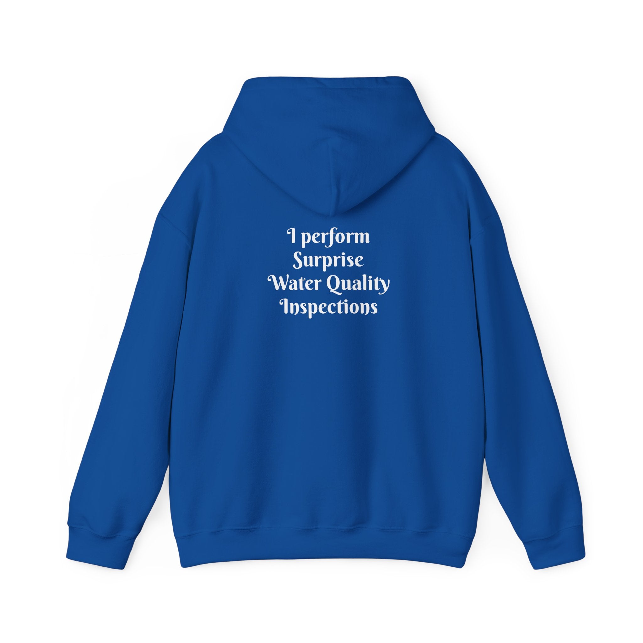 "I don't crash. I perform surprise water quality inspections." Hoodie — Funny Watersports Sweatshirt