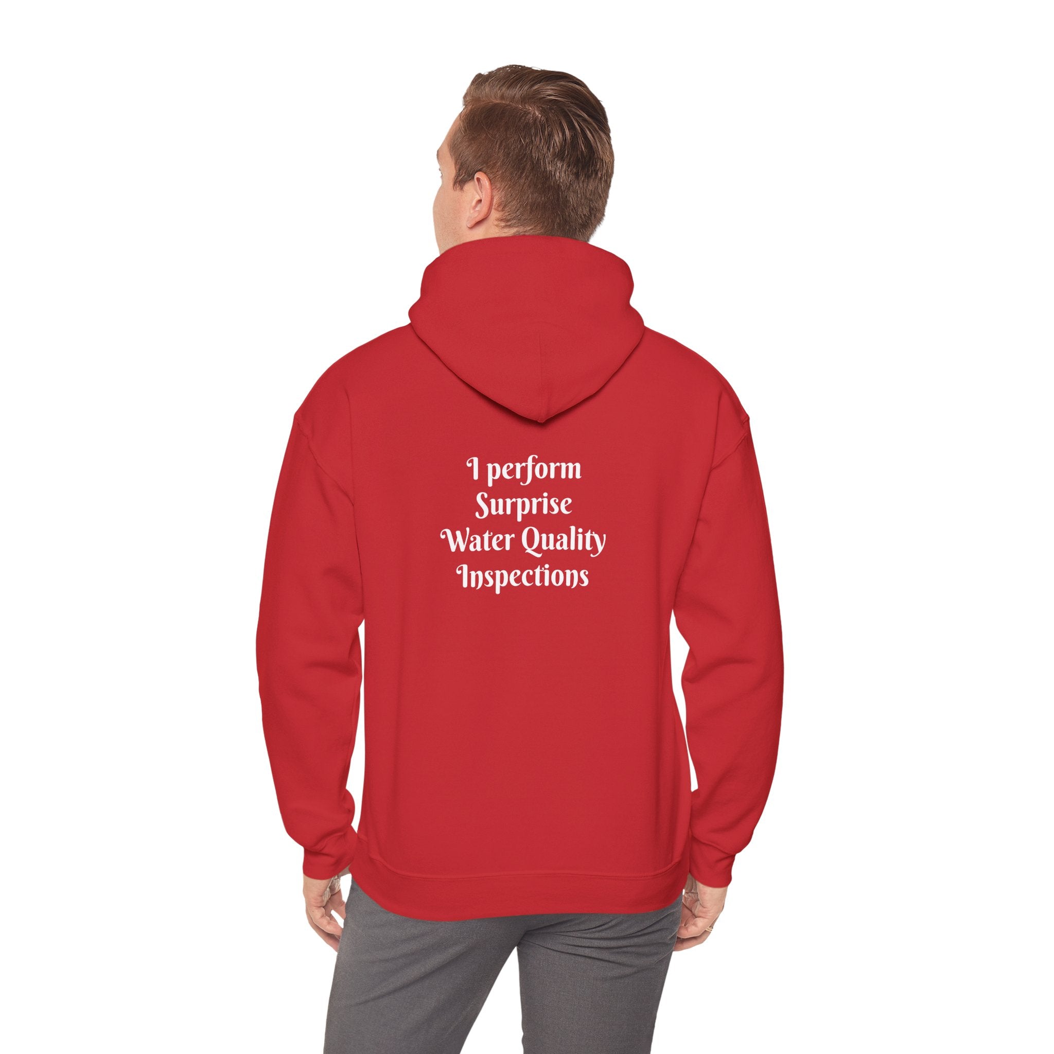 "I don't crash. I perform surprise water quality inspections." Hoodie — Funny Watersports Sweatshirt