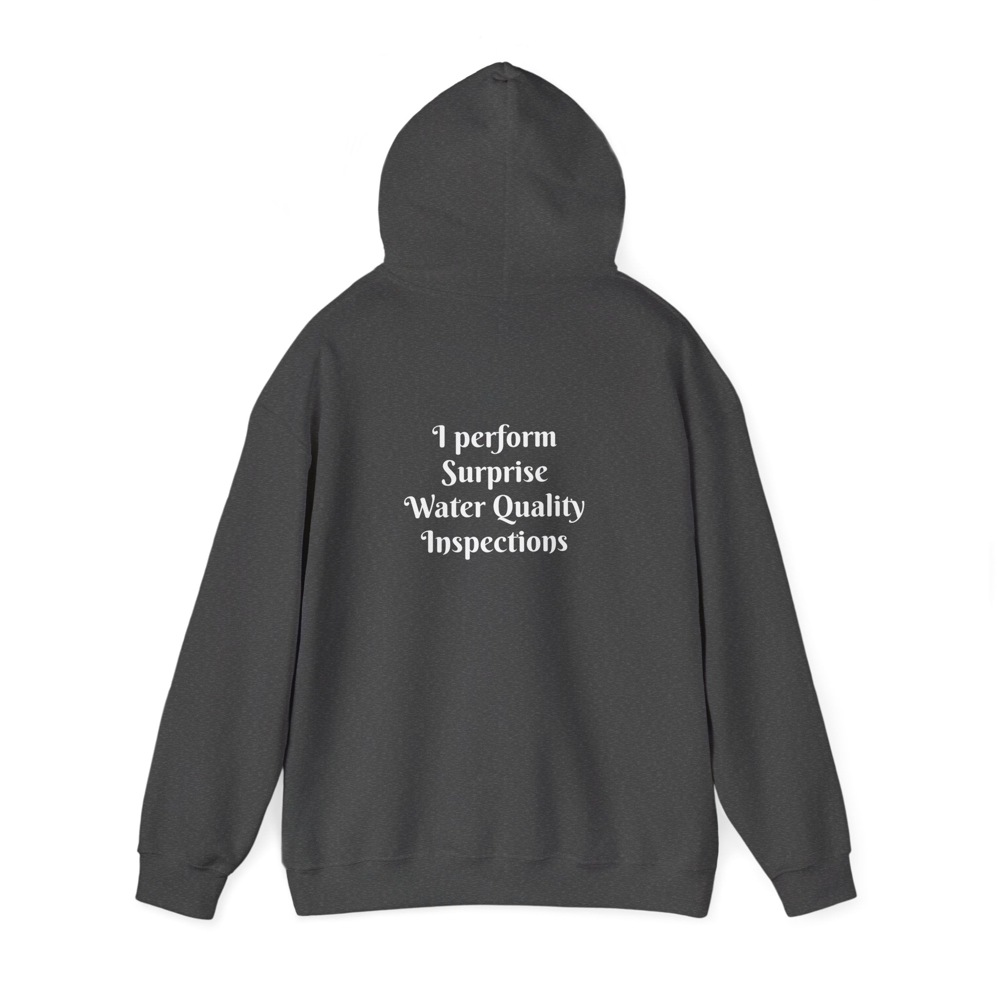 "I don't crash. I perform surprise water quality inspections." Hoodie — Funny Watersports Sweatshirt