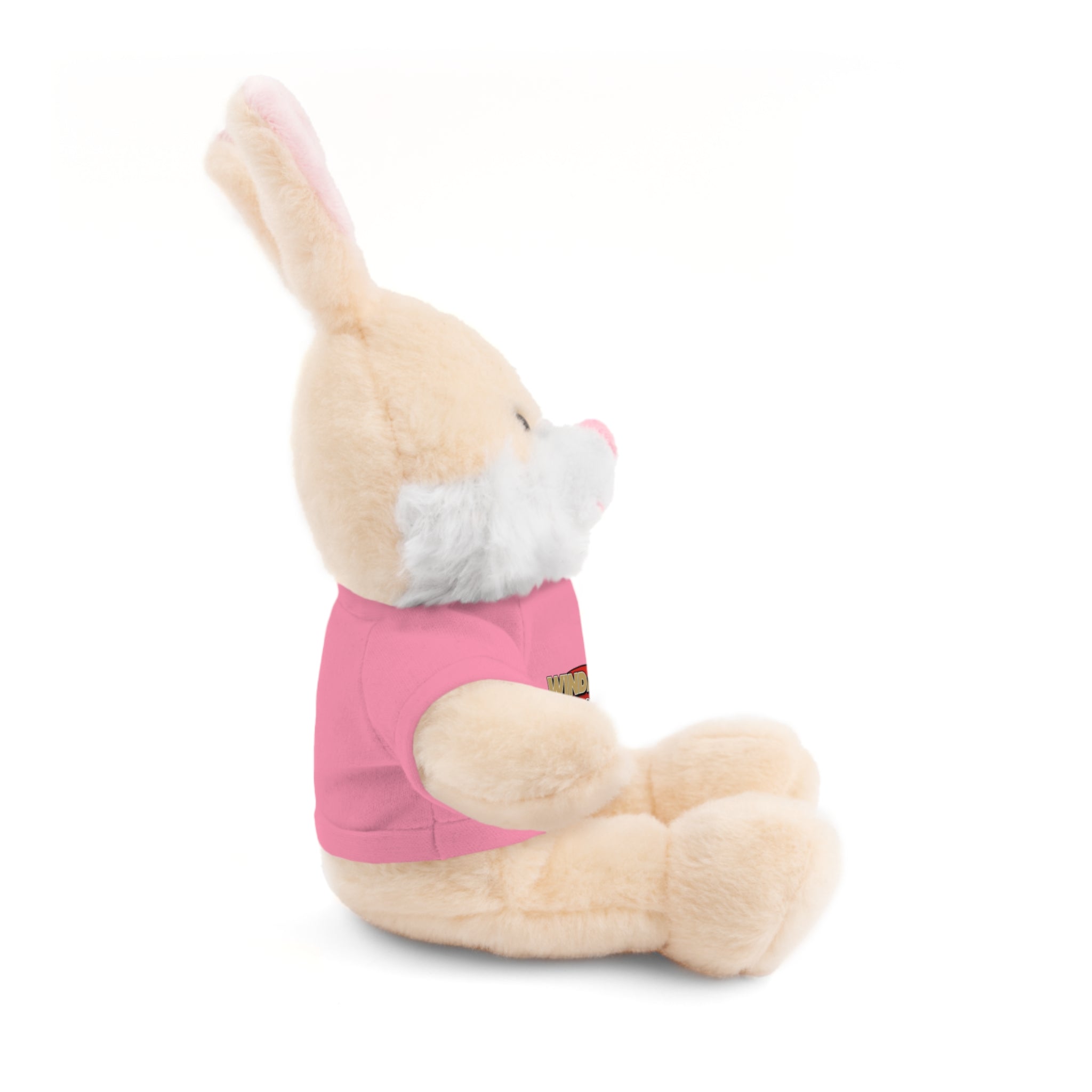 Plush Teddy with Windance Logo Tee — Hood River, Oregon Souvenir Stuffed Animal