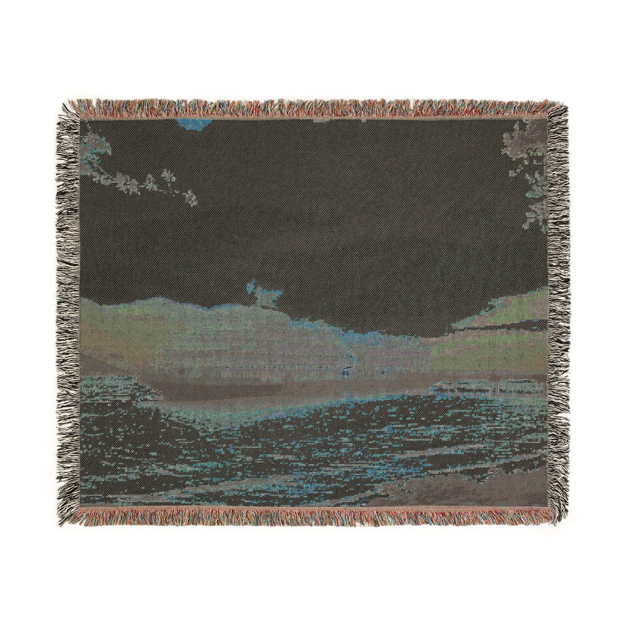 Sunrise Harbor Woven Blanket — Columbia River Sternwheeler