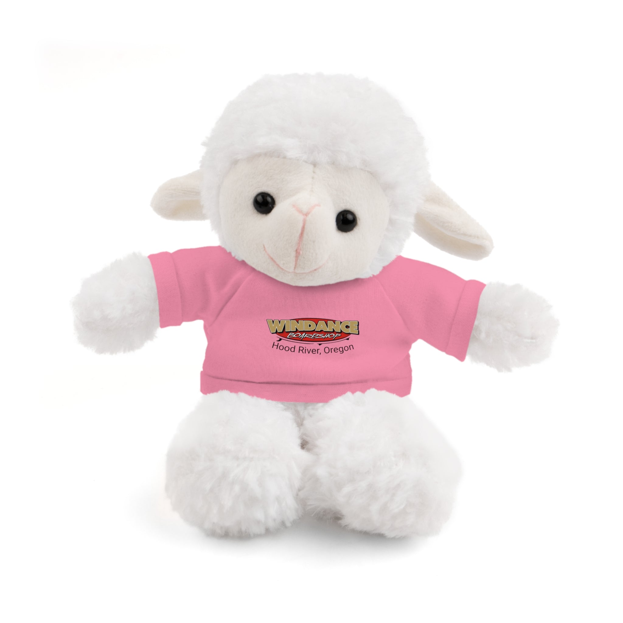 Plush Teddy with Windance Logo Tee — Hood River, Oregon Souvenir Stuffed Animal