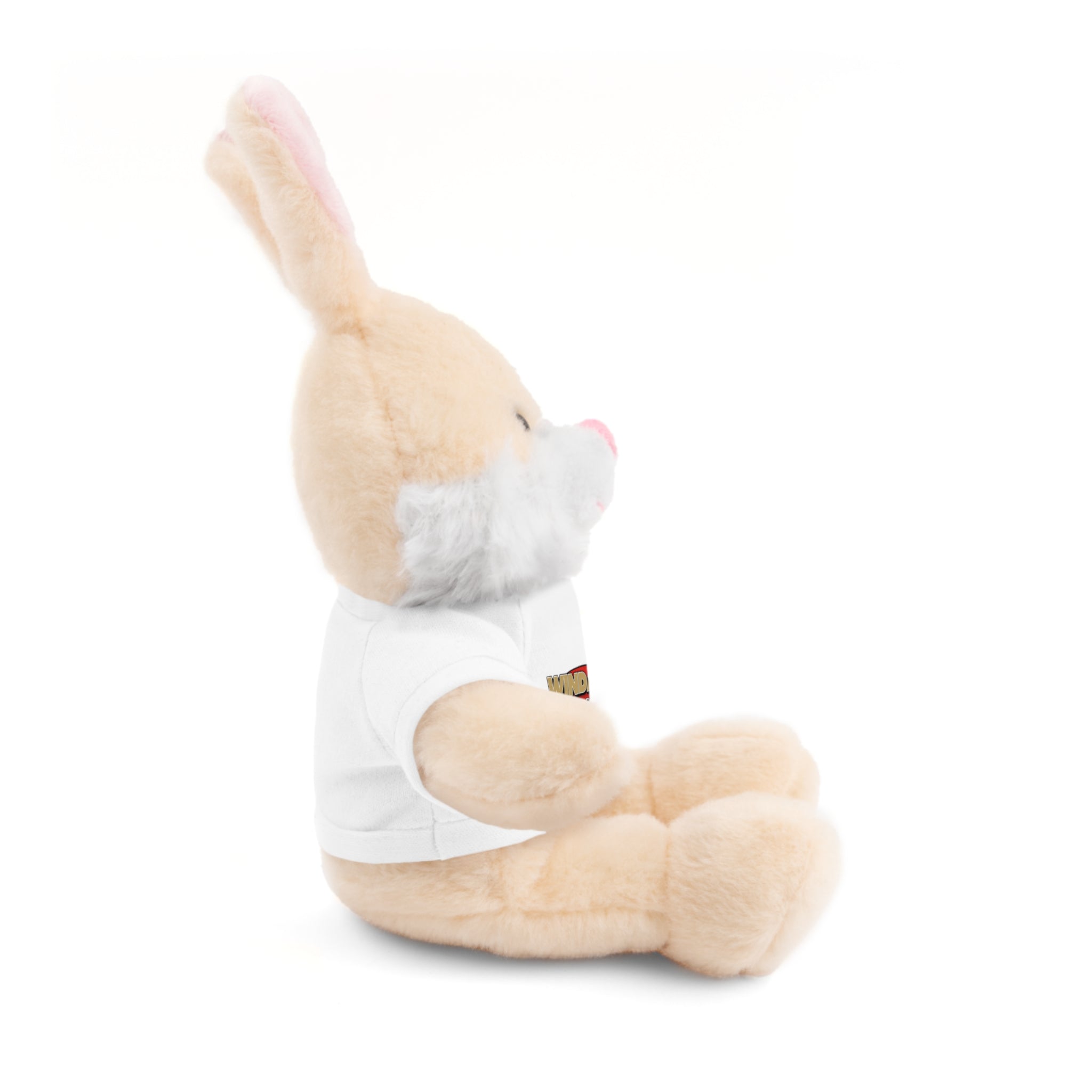 Plush Teddy with Windance Logo Tee — Hood River, Oregon Souvenir Stuffed Animal