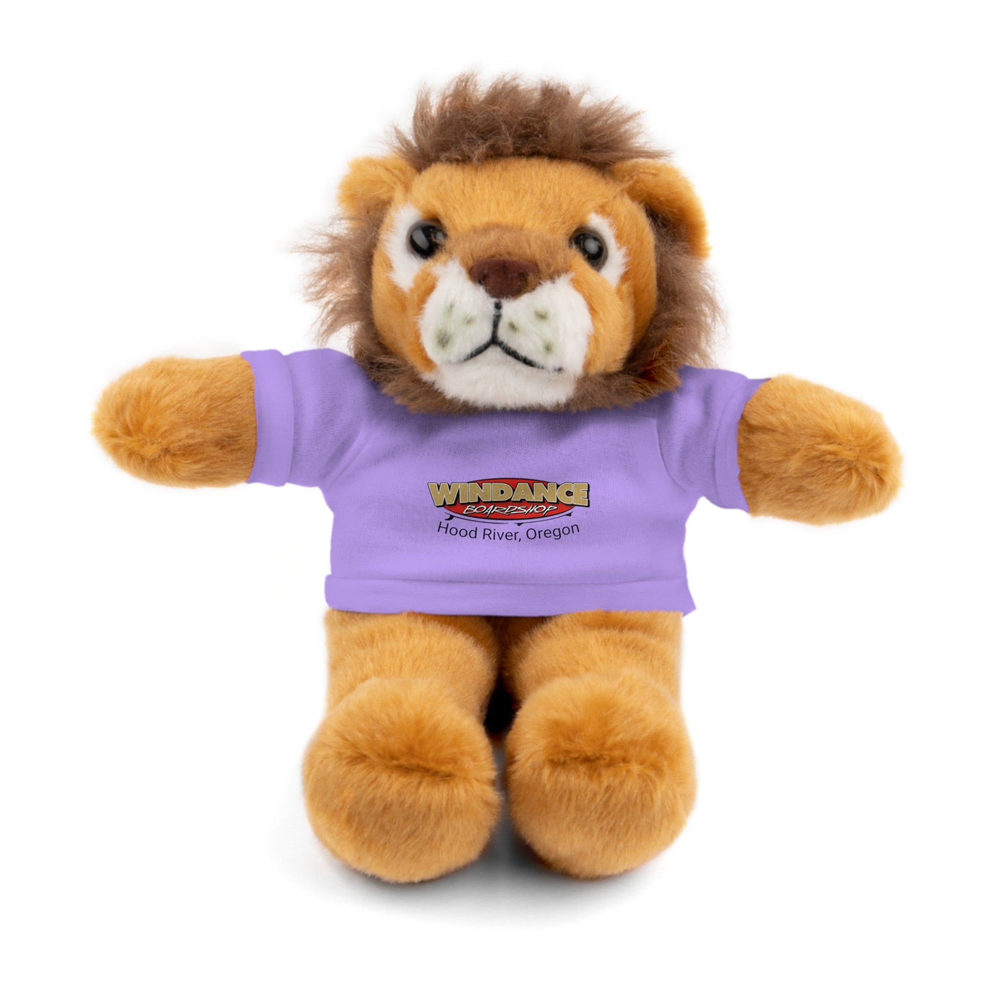 Plush Teddy with Windance Logo Tee — Hood River, Oregon Souvenir Stuffed Animal