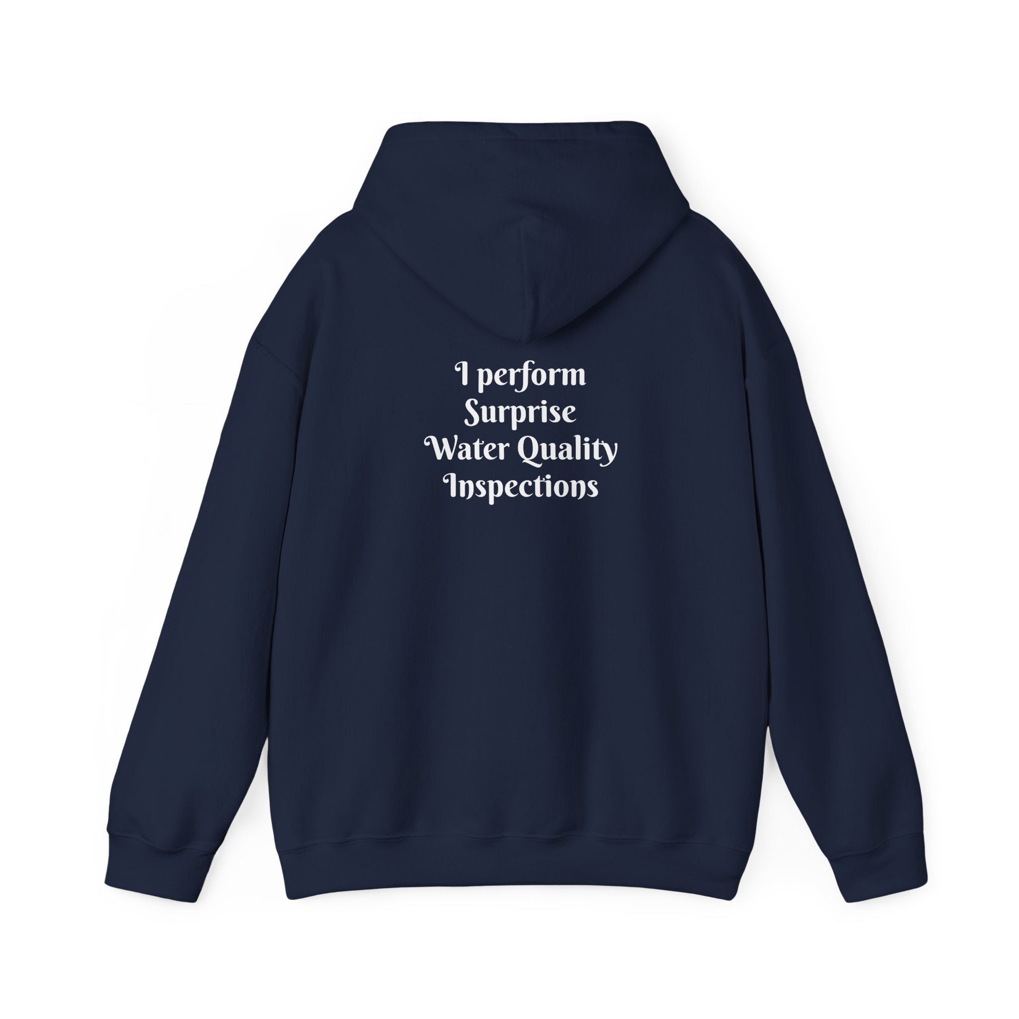 "I don't crash. I perform surprise water quality inspections." Hoodie — Funny Watersports Sweatshirt
