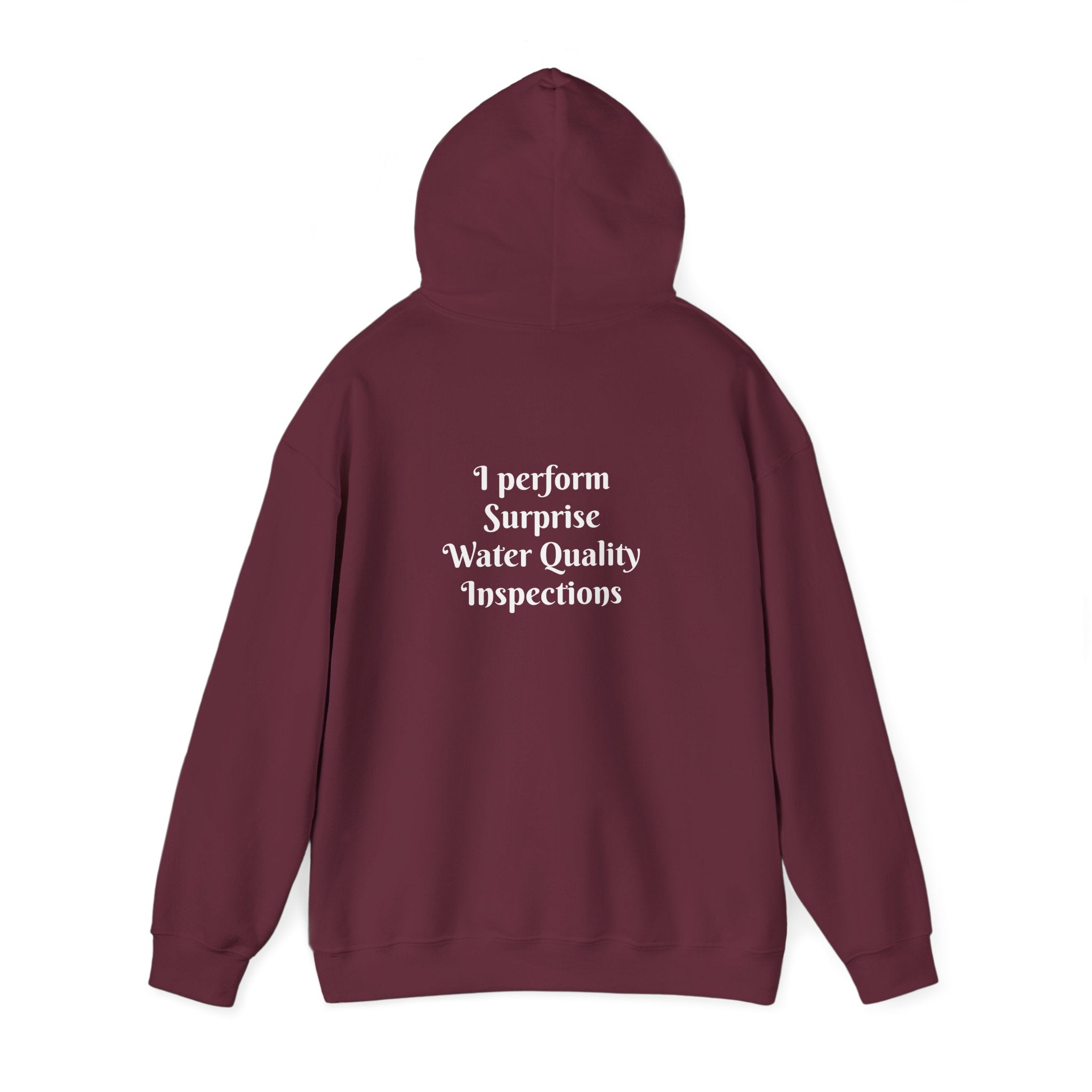 "I don't crash. I perform surprise water quality inspections." Hoodie — Funny Watersports Sweatshirt