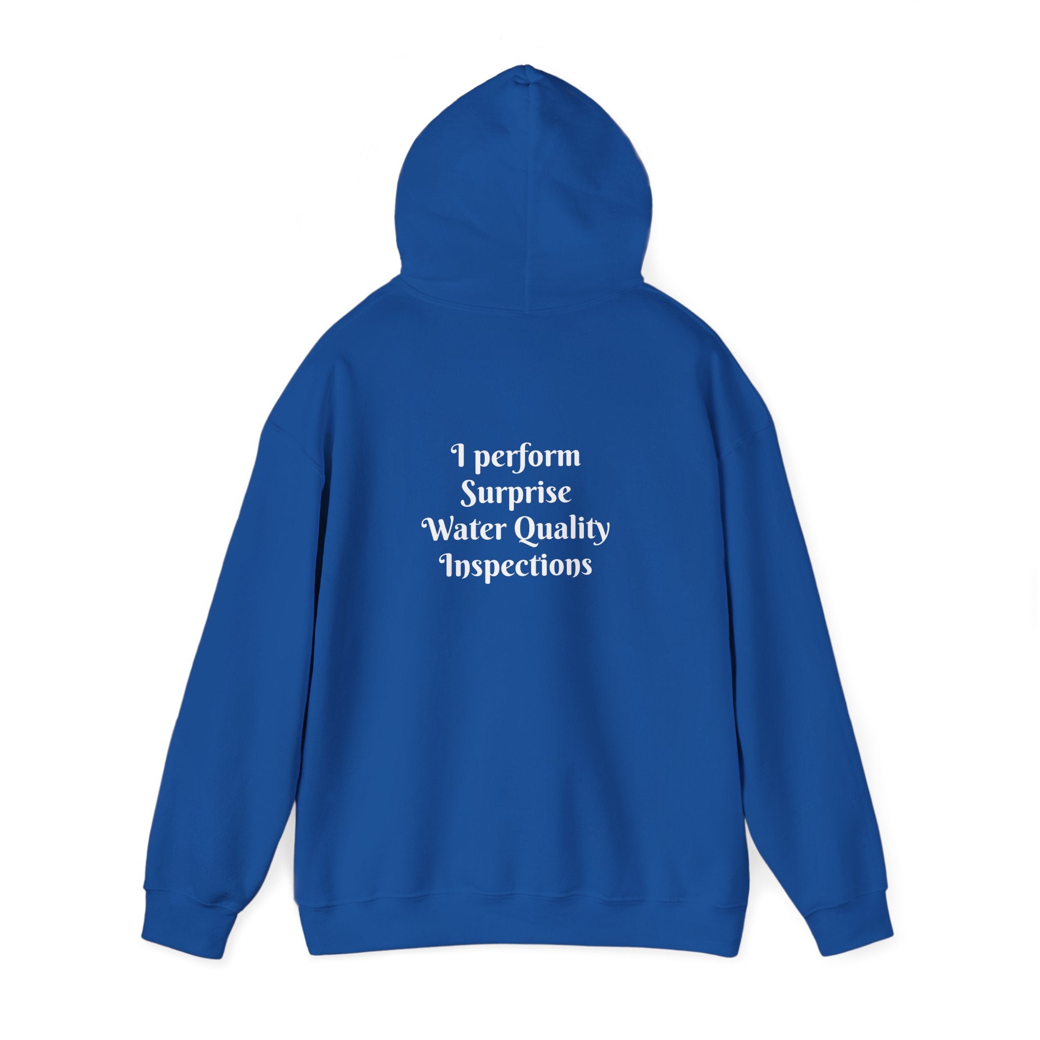 "I don't crash. I perform surprise water quality inspections." Hoodie — Funny Watersports Sweatshirt
