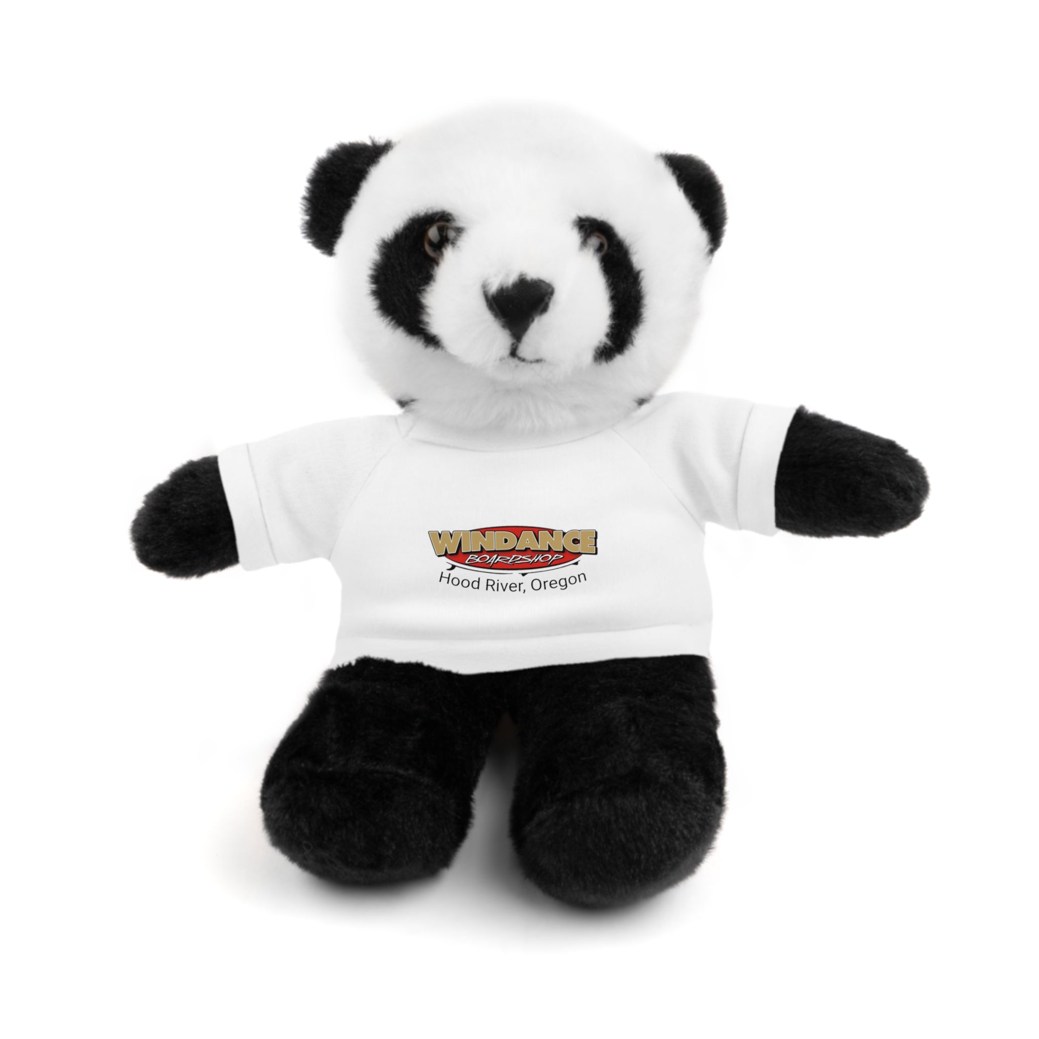 Plush Teddy with Windance Logo Tee — Hood River, Oregon Souvenir Stuffed Animal