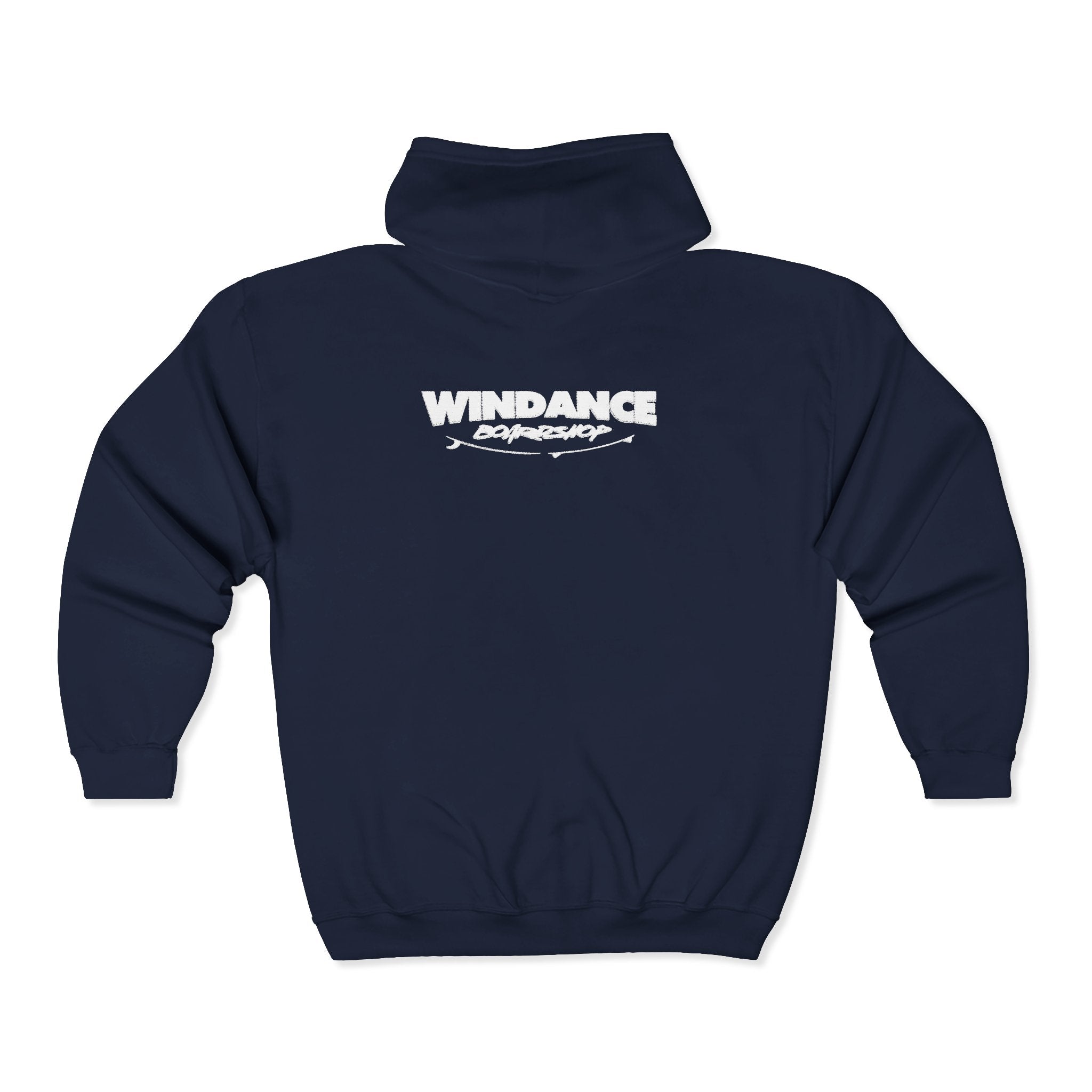 Windance Zip Hoodie – Black Full‑Zip Hooded Sweatshirt with Logo
