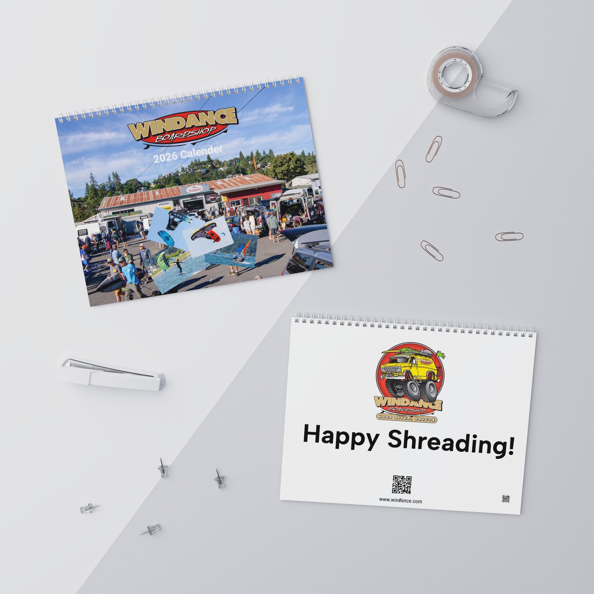 2026 Columbia River Gorge Wall Calendar -  Windance Kiteboarding, Windsurfing, Wingfoiling Parawinging