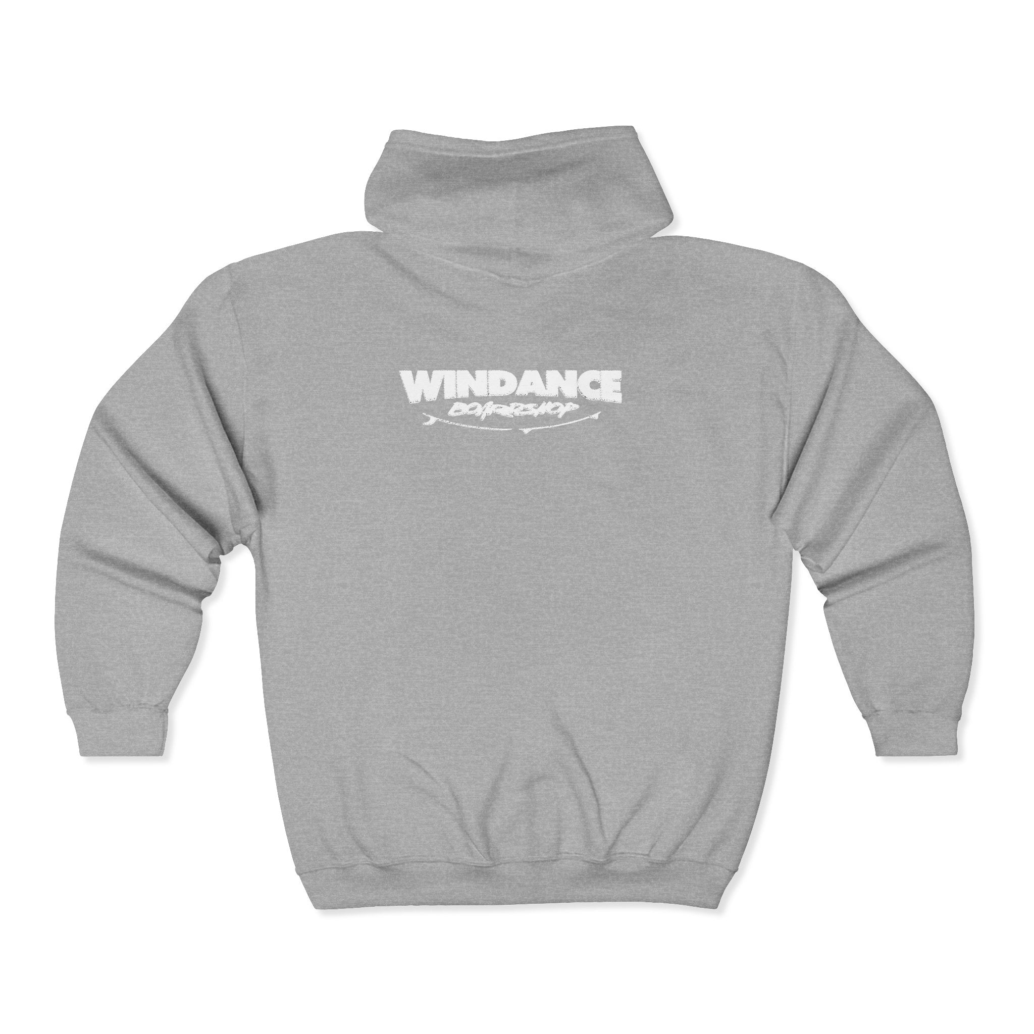 Windance Zip Hoodie – Black Full‑Zip Hooded Sweatshirt with Logo