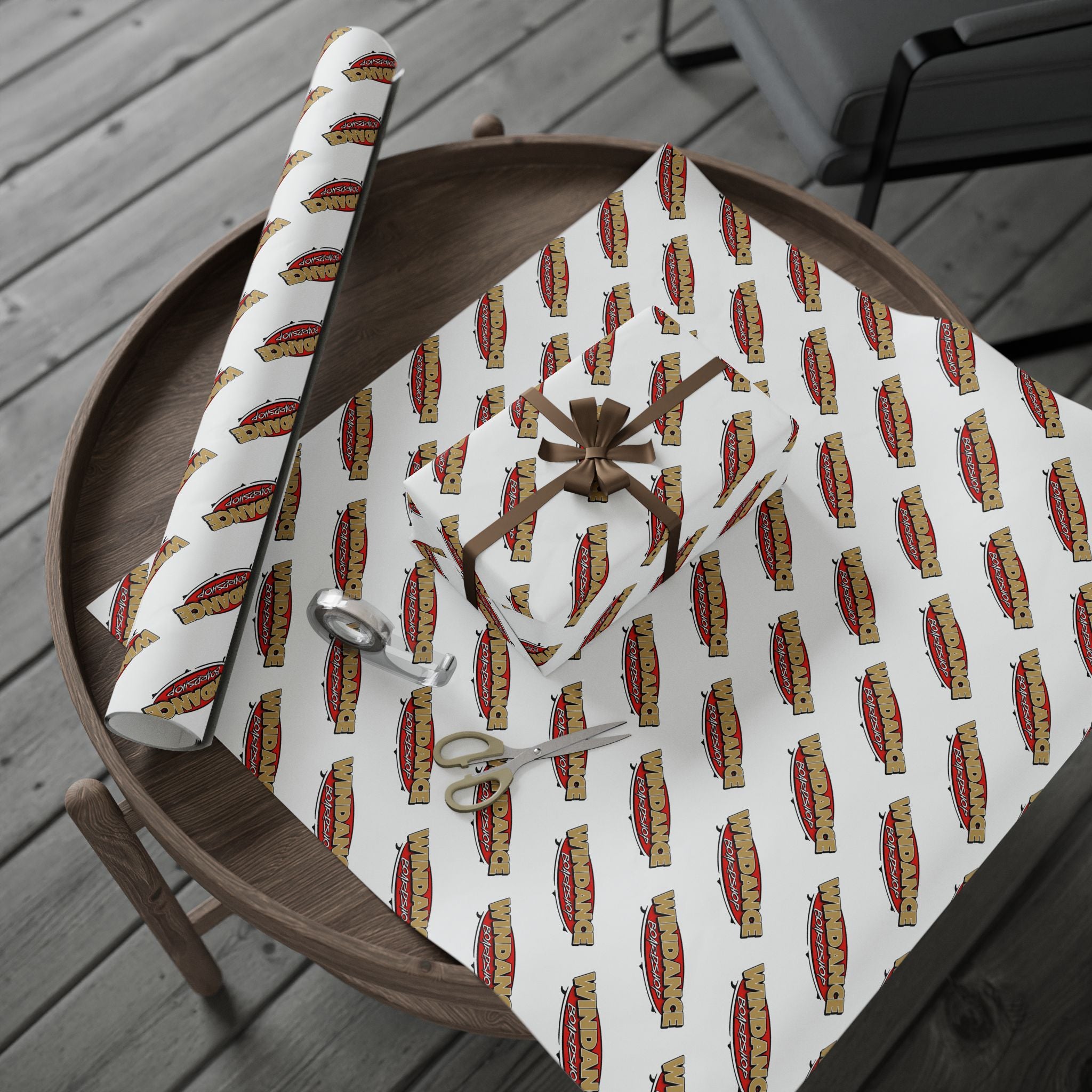 Surf Shop Logo Wrapping Paper