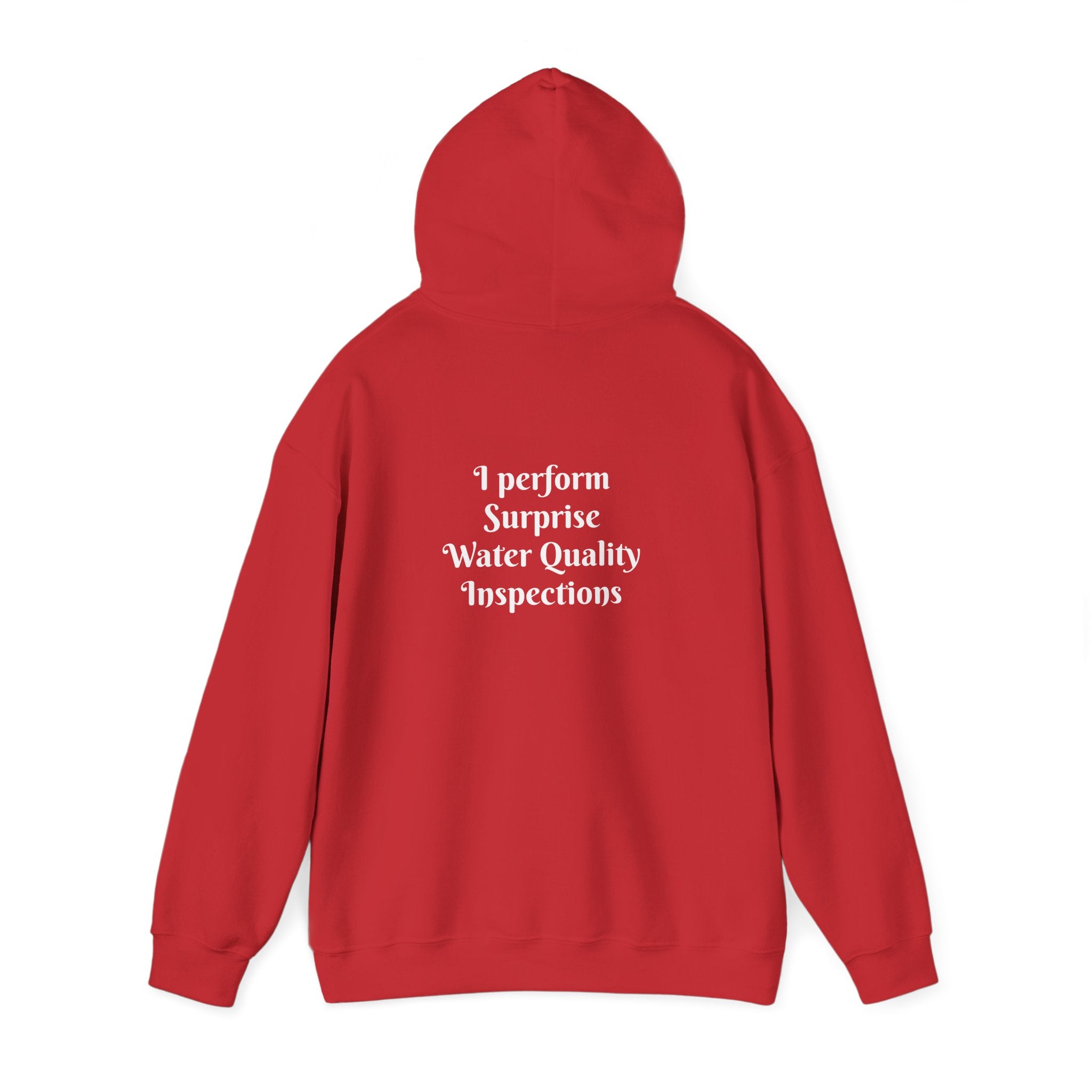 "I don't crash. I perform surprise water quality inspections." Hoodie — Funny Watersports Sweatshirt