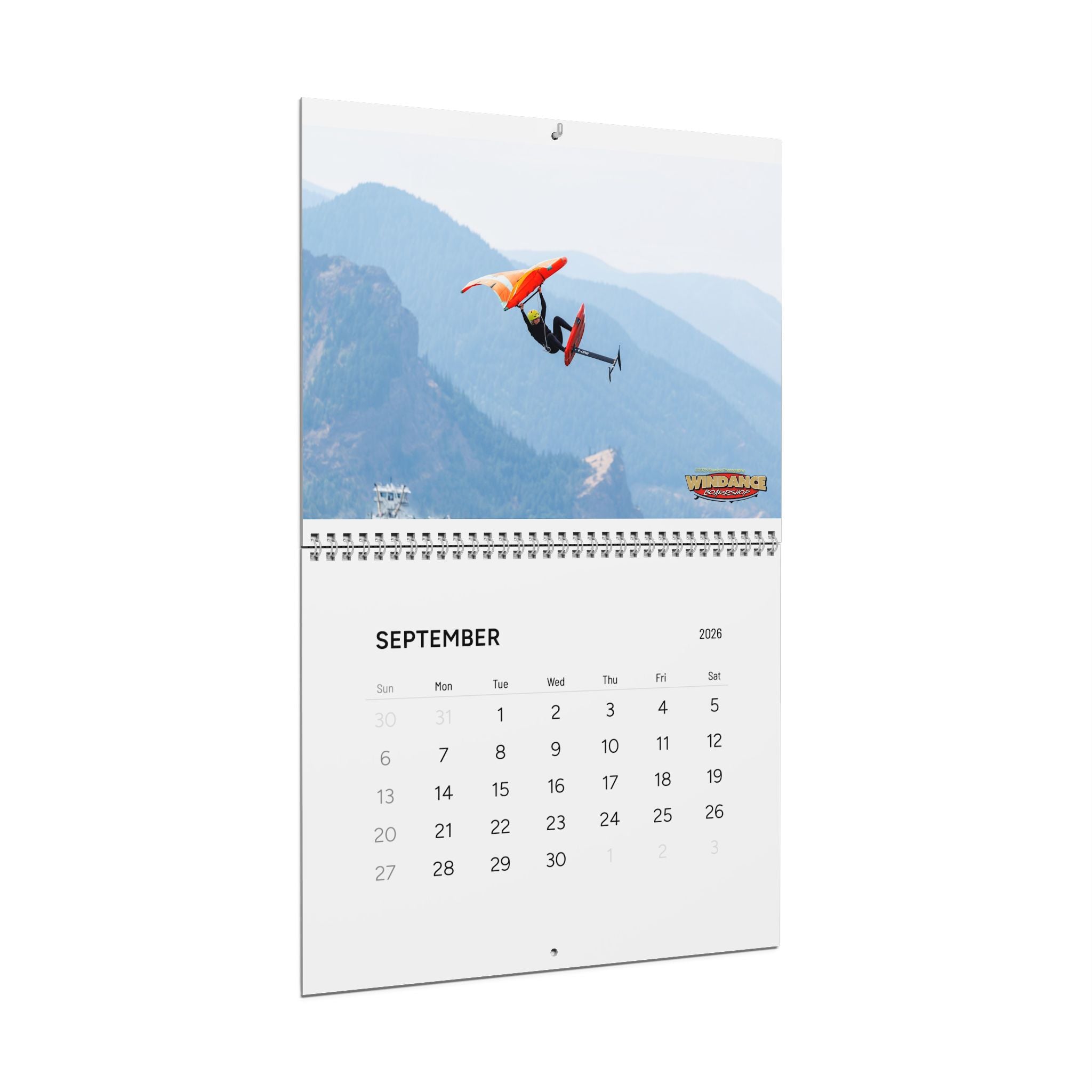 2026 Columbia River Gorge Wall Calendar -  Windance Kiteboarding, Windsurfing, Wingfoiling Parawinging