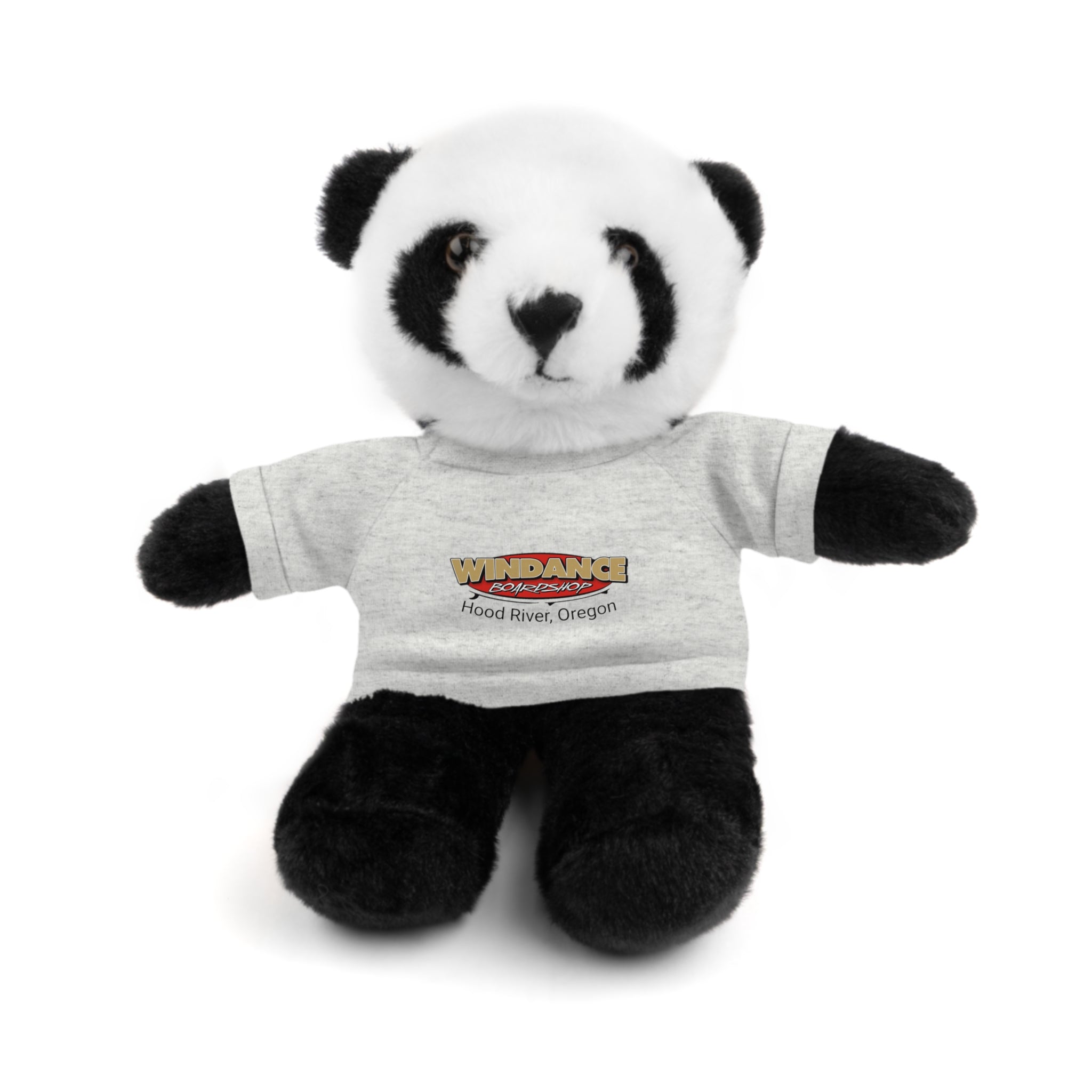 Plush Teddy with Windance Logo Tee — Hood River, Oregon Souvenir Stuffed Animal