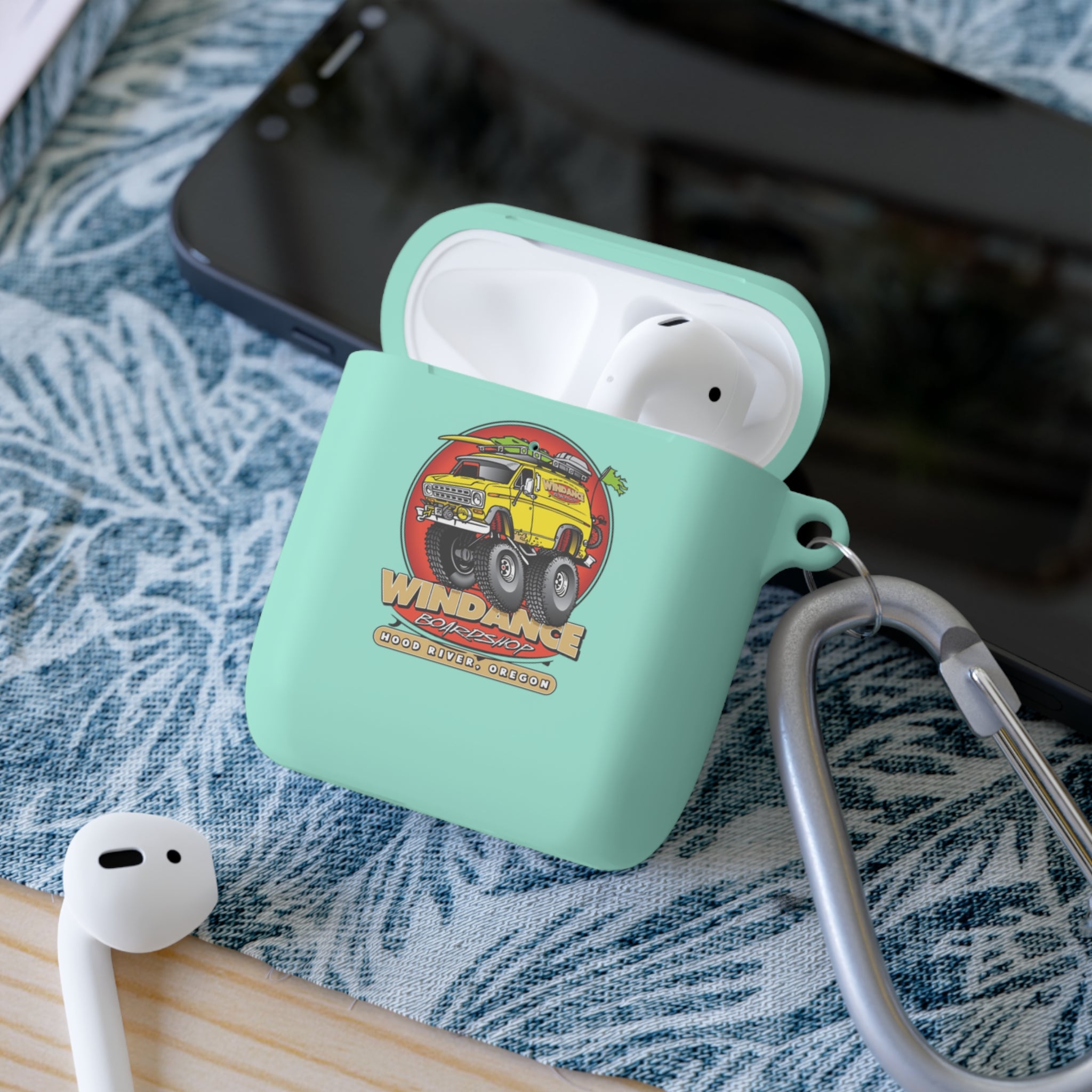 Windance Boardshop Yellow Monster Van AirPods Case