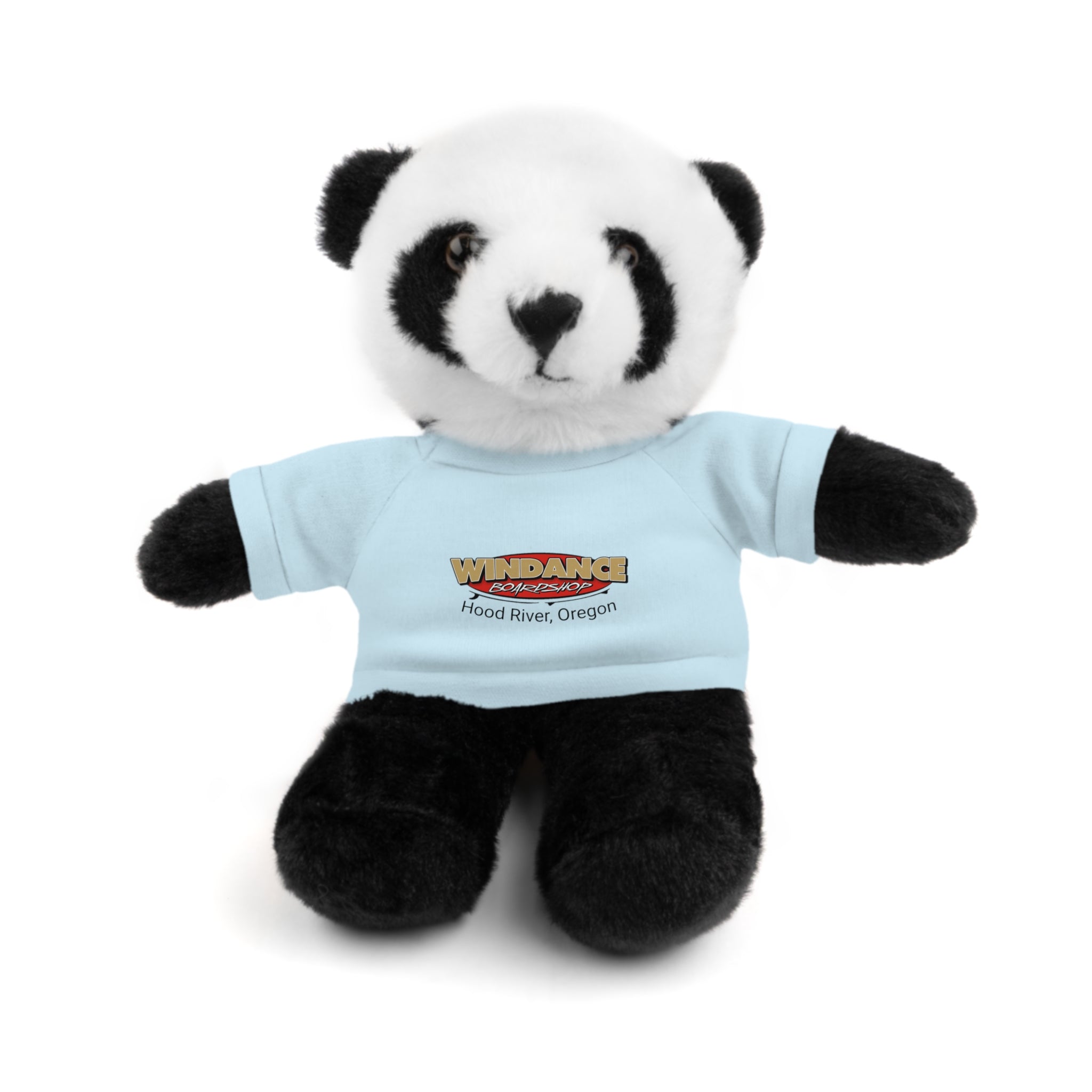 Plush Teddy with Windance Logo Tee — Hood River, Oregon Souvenir Stuffed Animal