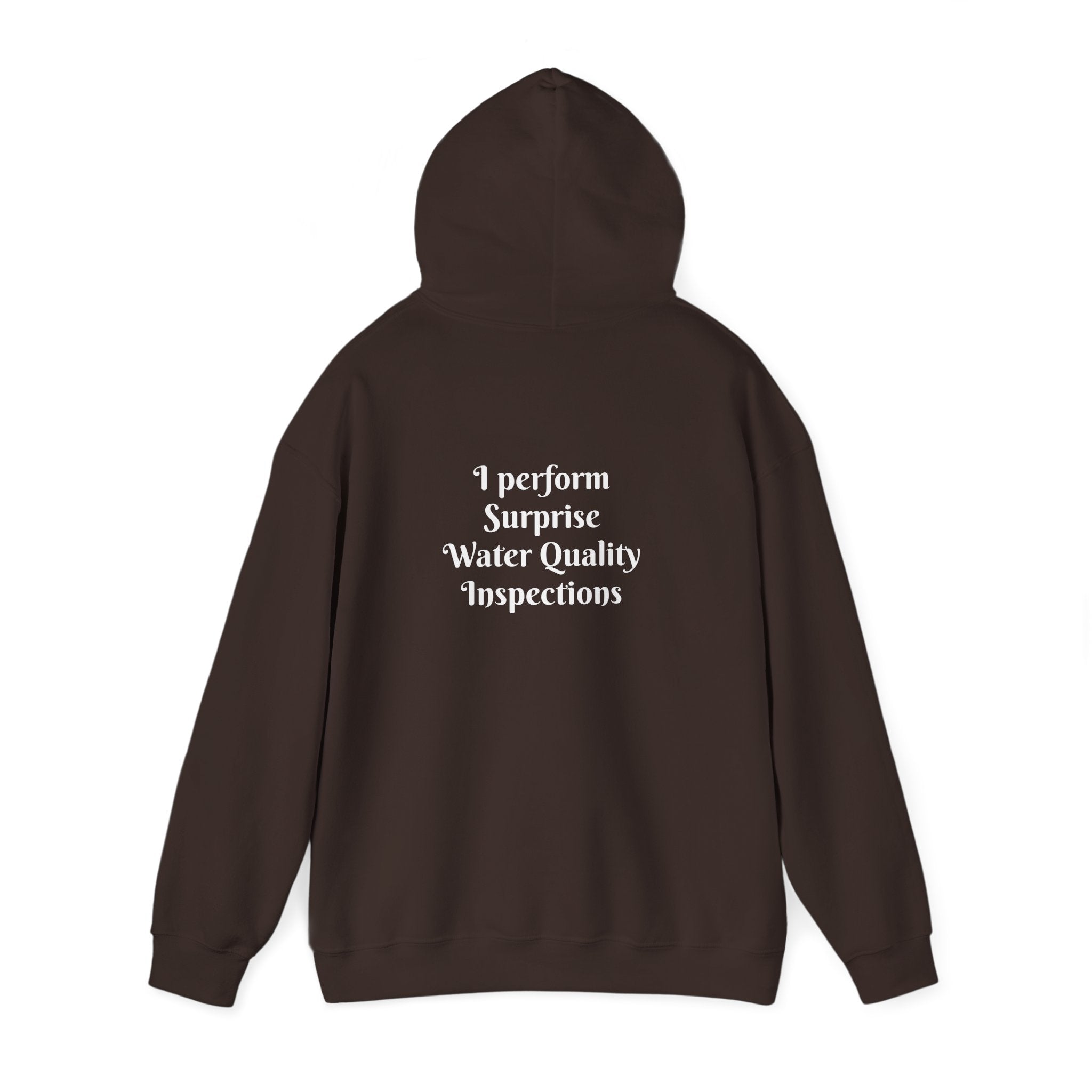 "I don't crash. I perform surprise water quality inspections." Hoodie — Funny Watersports Sweatshirt
