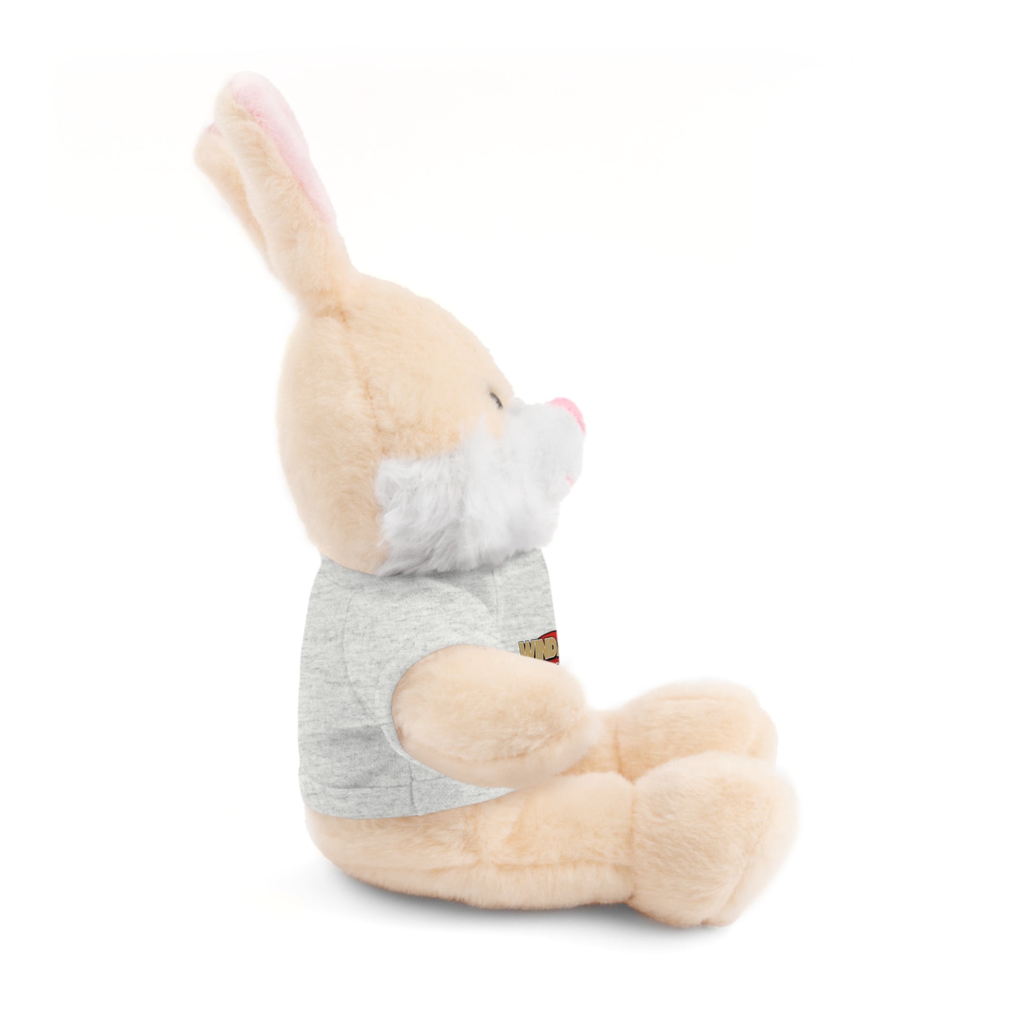 Plush Teddy with Windance Logo Tee — Hood River, Oregon Souvenir Stuffed Animal