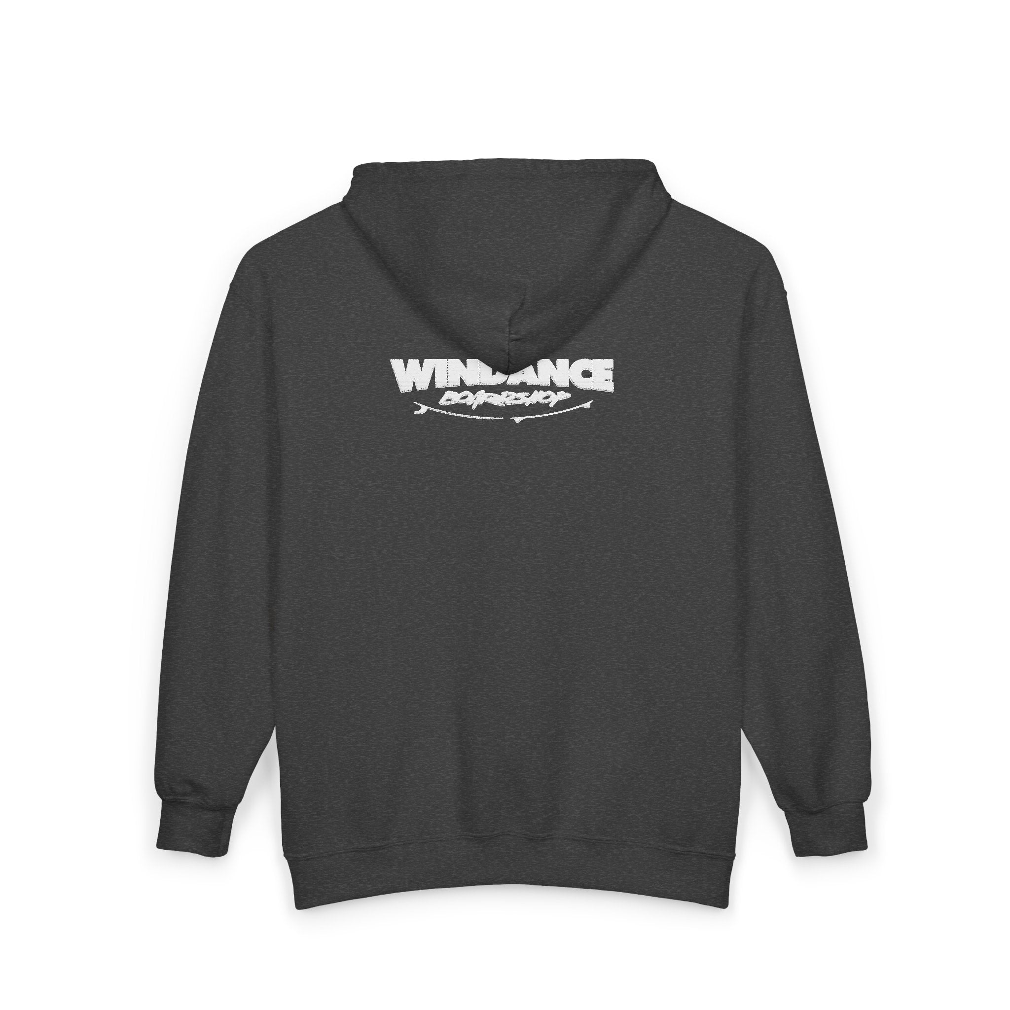 Windance Zip Hoodie – Black Full‑Zip Hooded Sweatshirt with Logo
