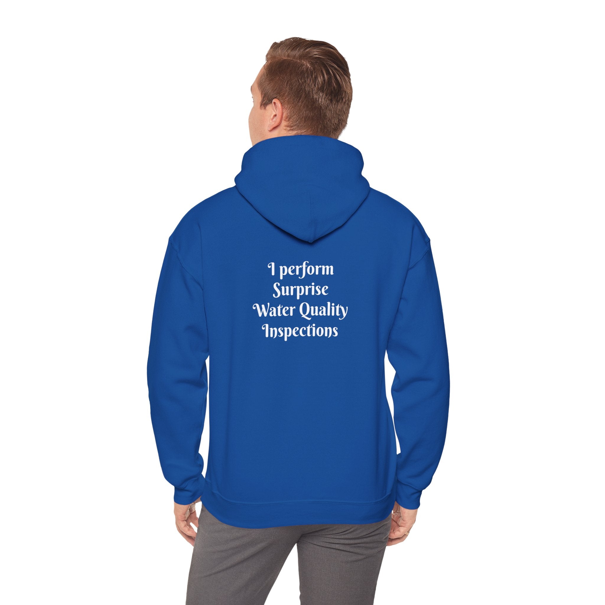 "I don't crash. I perform surprise water quality inspections." Hoodie — Funny Watersports Sweatshirt