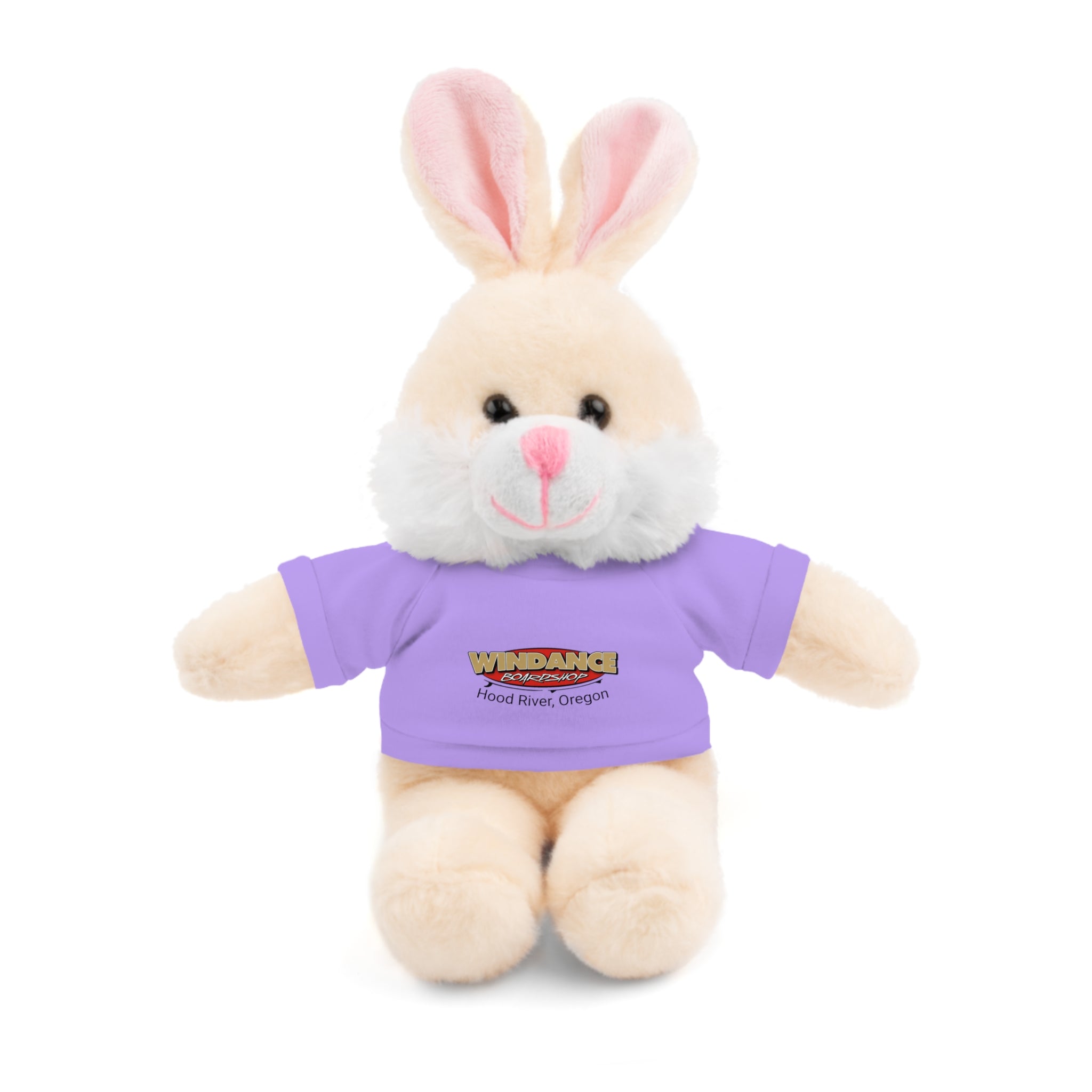 Plush Teddy with Windance Logo Tee — Hood River, Oregon Souvenir Stuffed Animal