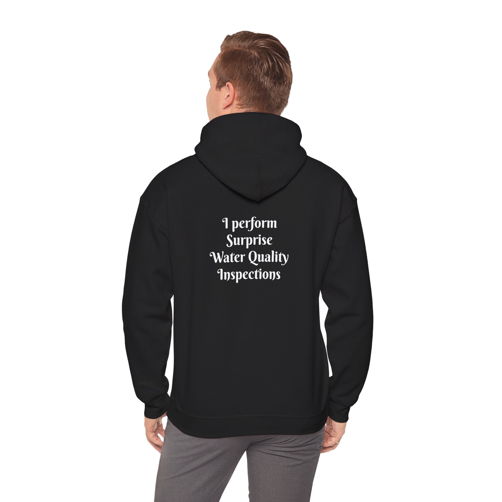 "I don't crash. I perform surprise water quality inspections." Hoodie — Funny Watersports Sweatshirt