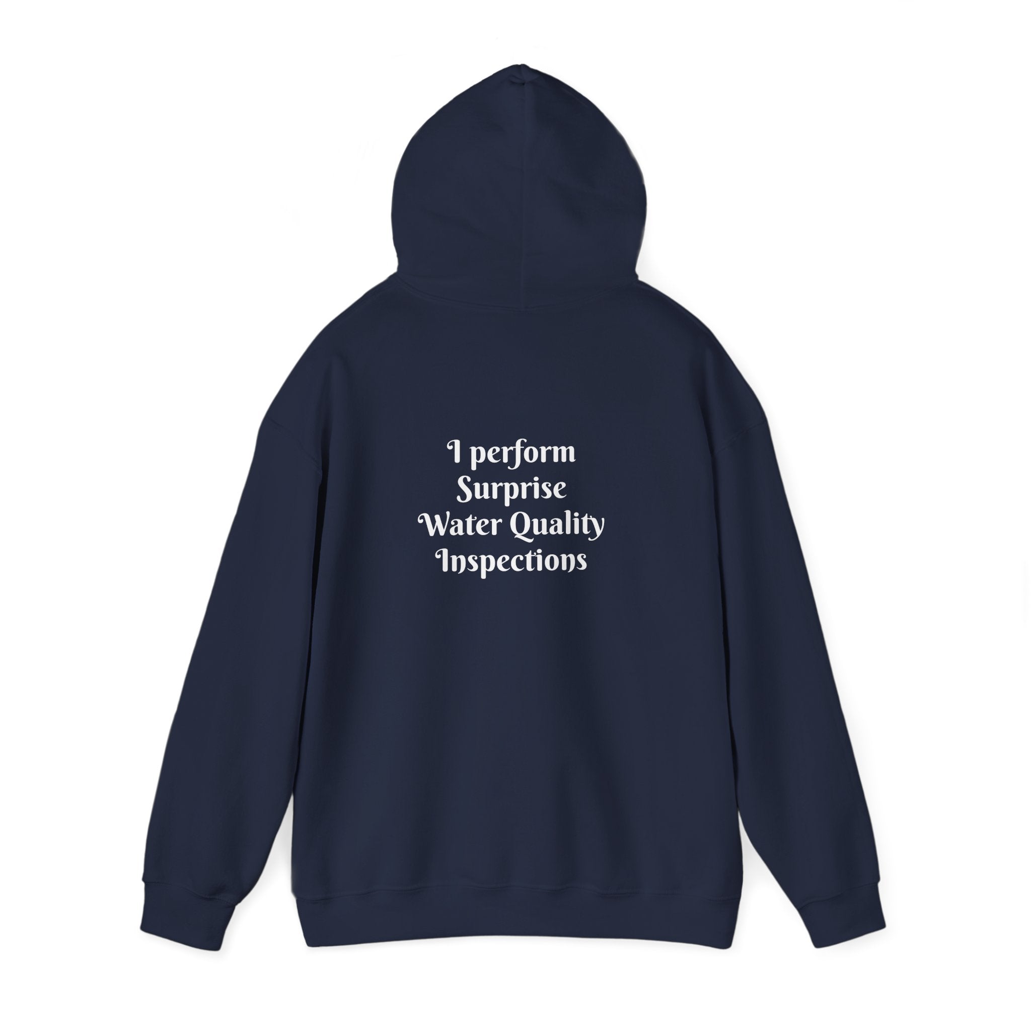 "I don't crash. I perform surprise water quality inspections." Hoodie — Funny Watersports Sweatshirt