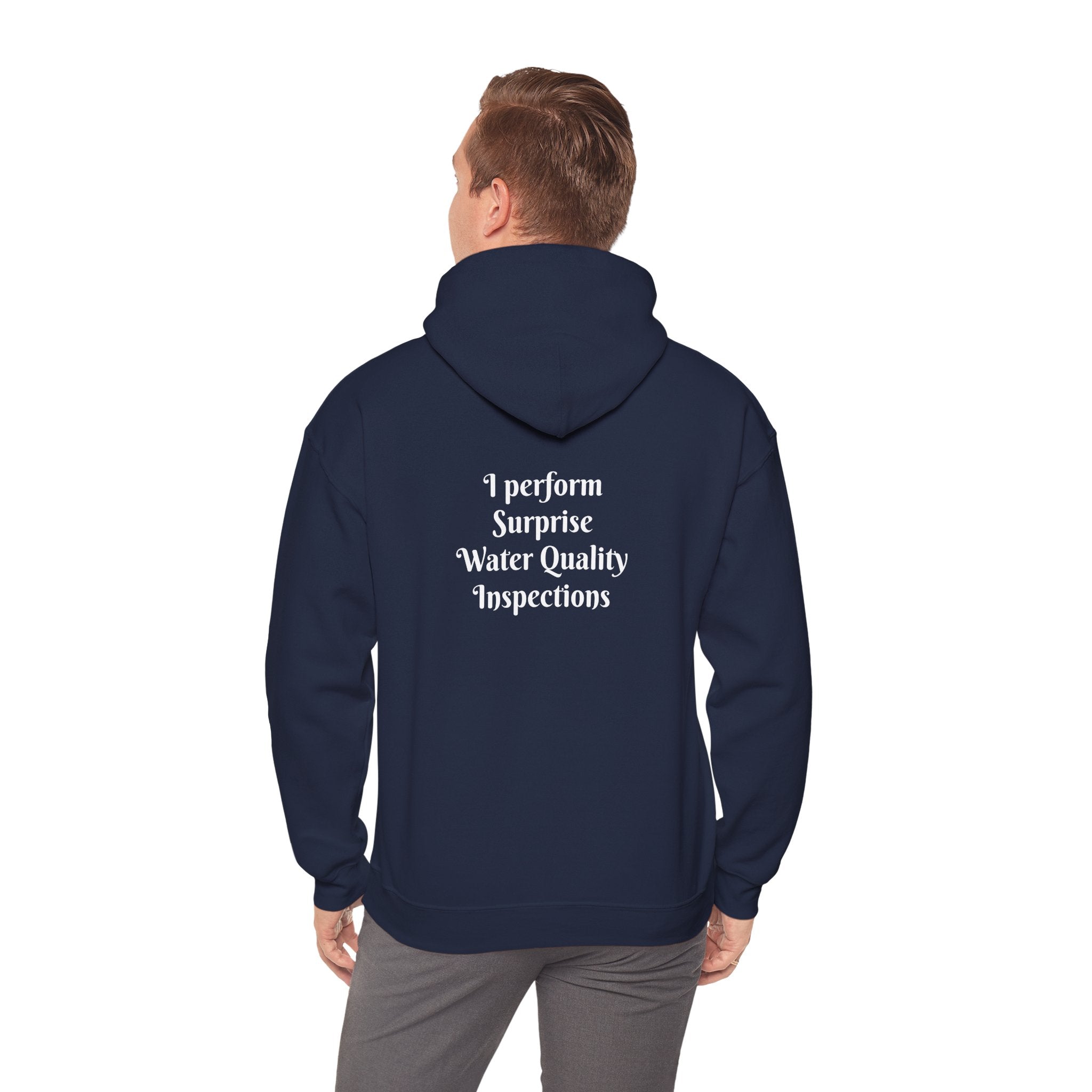 "I don't crash. I perform surprise water quality inspections." Hoodie — Funny Watersports Sweatshirt