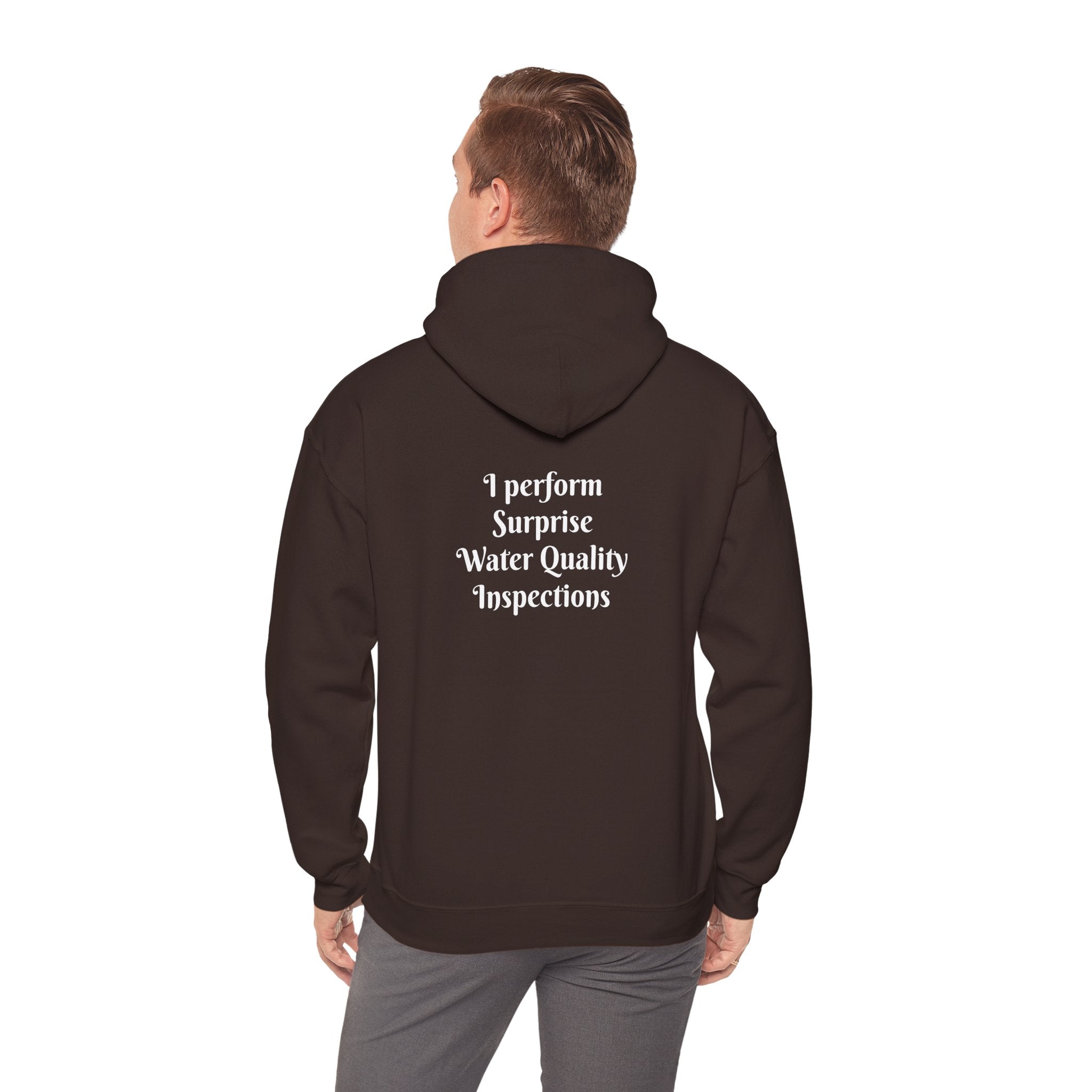 "I don't crash. I perform surprise water quality inspections." Hoodie — Funny Watersports Sweatshirt