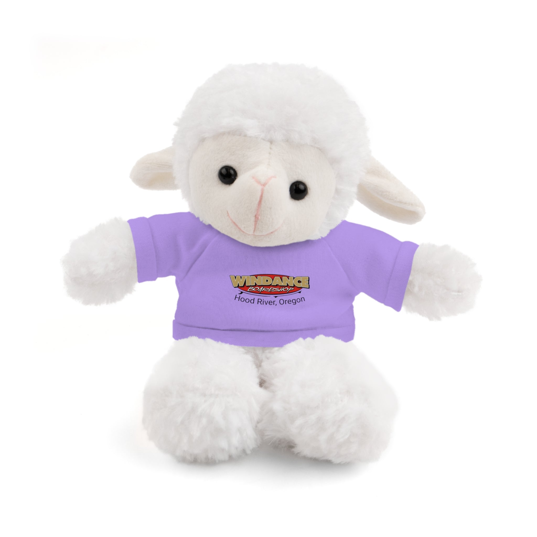Plush Teddy with Windance Logo Tee — Hood River, Oregon Souvenir Stuffed Animal