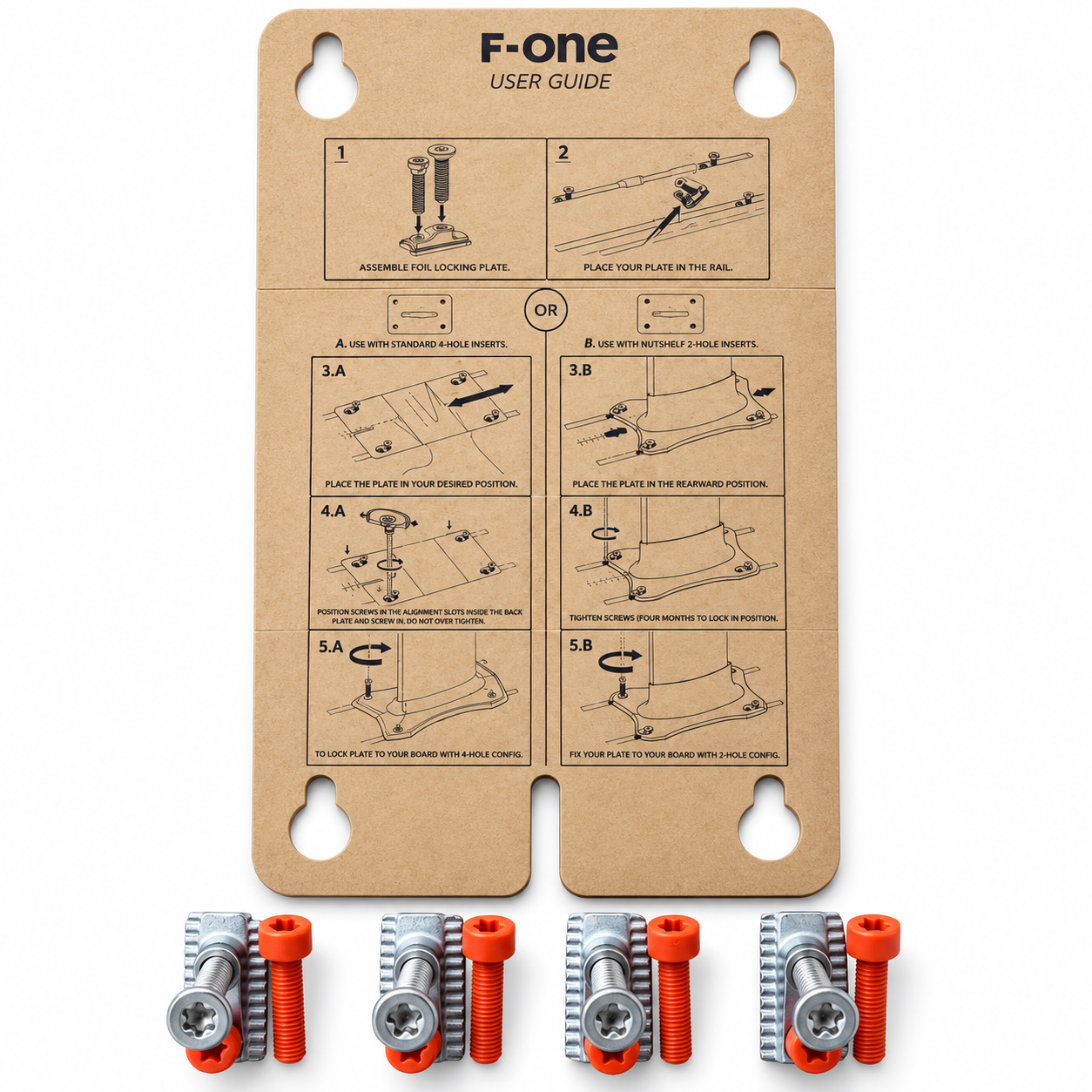 F-ONE Lockable T-Nuts + M6 Torx Screws Bundle