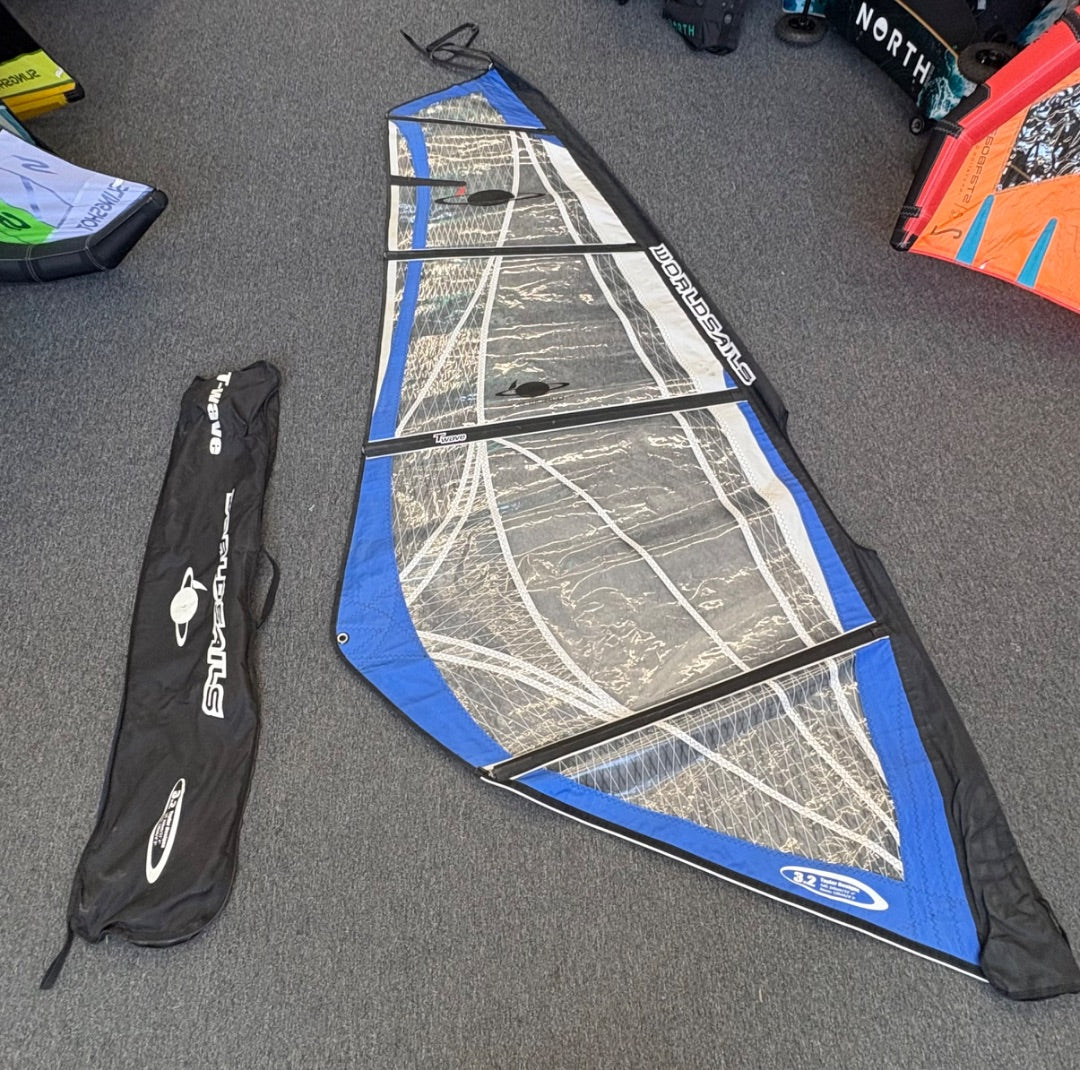 3.2m2 world sails Used Windsurf Sails,  C+ Condition