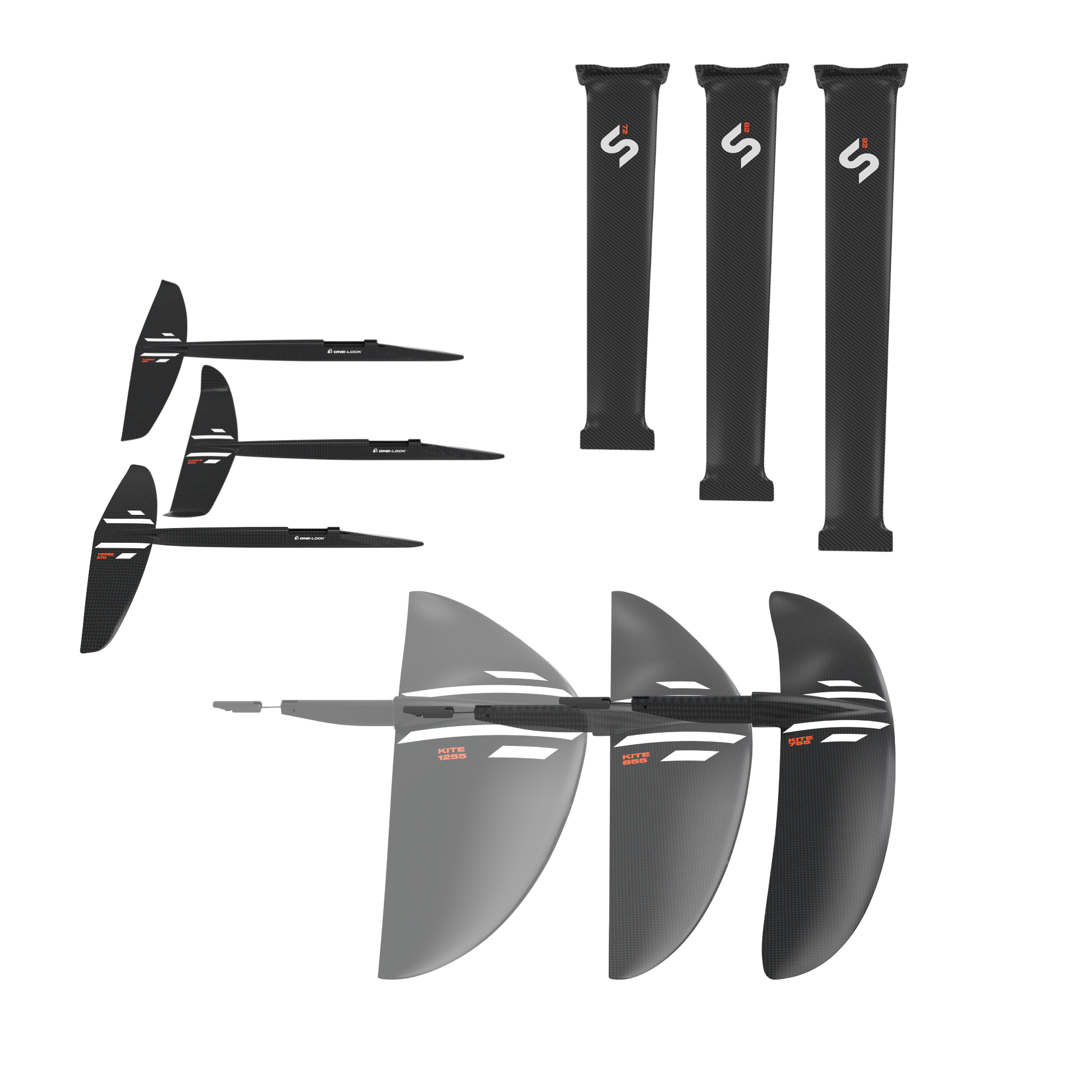 Slingshot One-Lock Kite Complete Carbon Foil Package