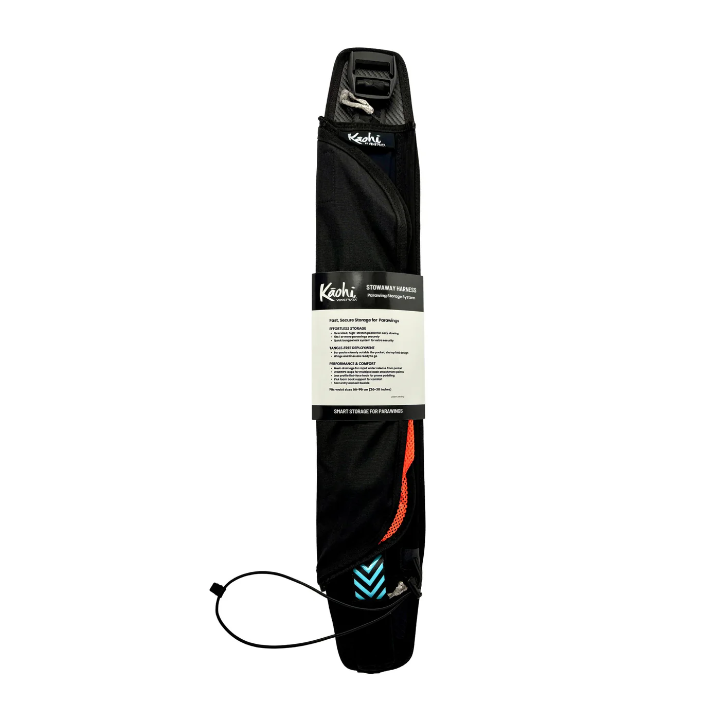 Kāohi Leash STOWAWAY Harness - Parawing Storage System