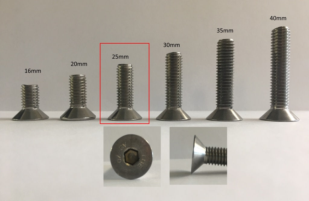 6mm x 25mm Flat Socket Screw