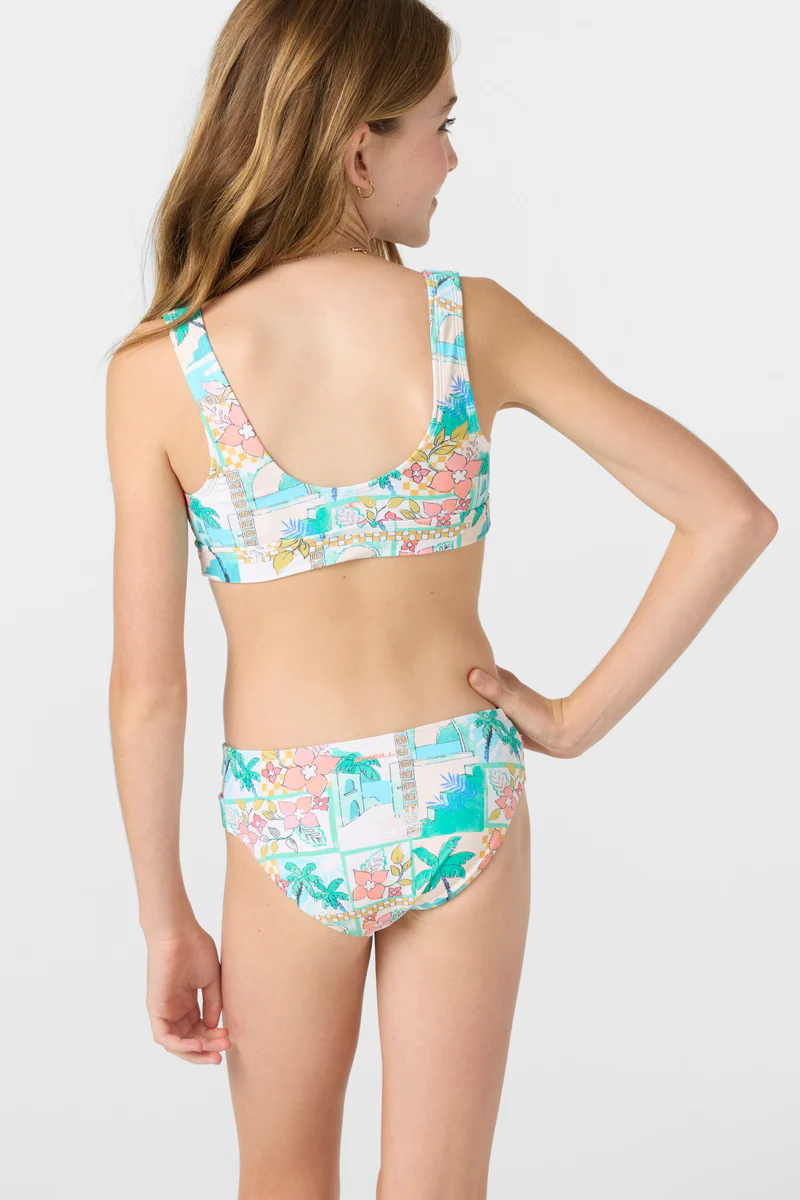 GIRL'S MARITIME FIXED TRI TOP SET