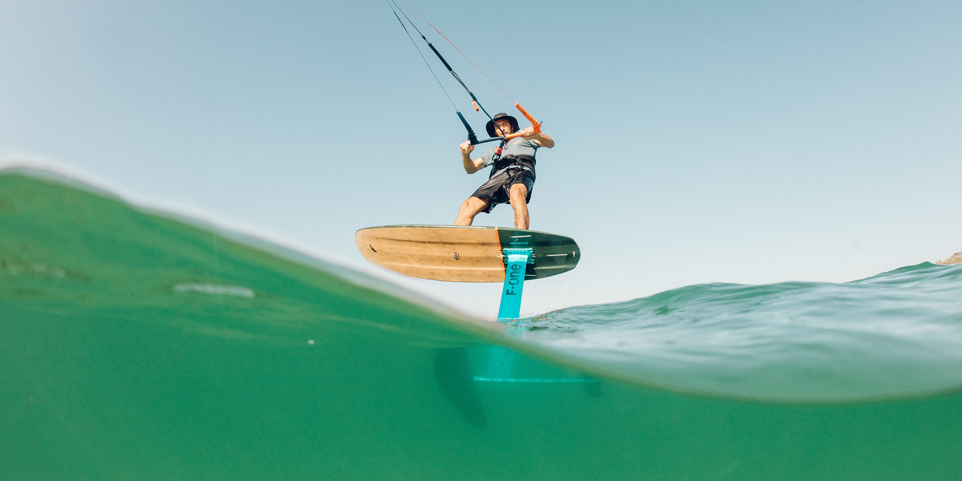 F-One Slice Bamboo Foil Kite Surfboard