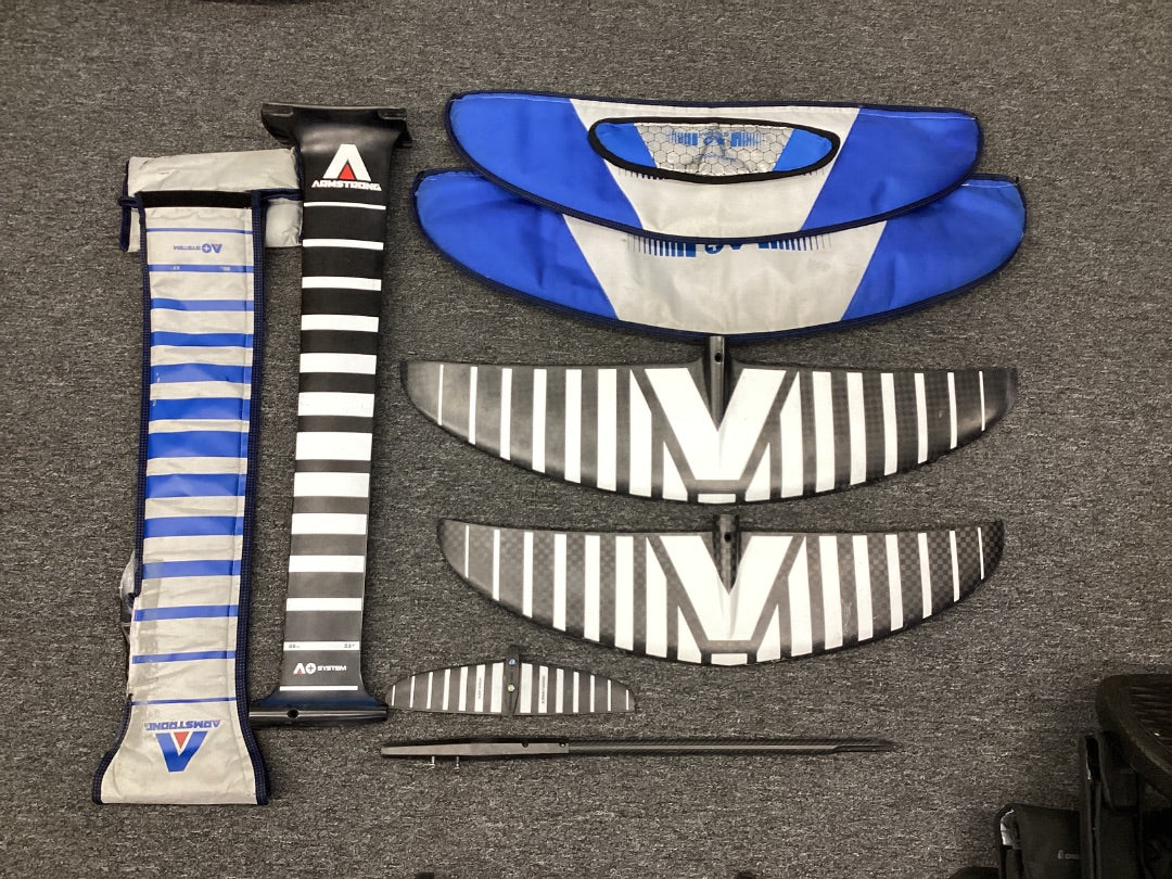 1500 FW, 1250 FW, 205 RW, 85cm Mast Armstrong Complete Carbon Foil,  B Condition
