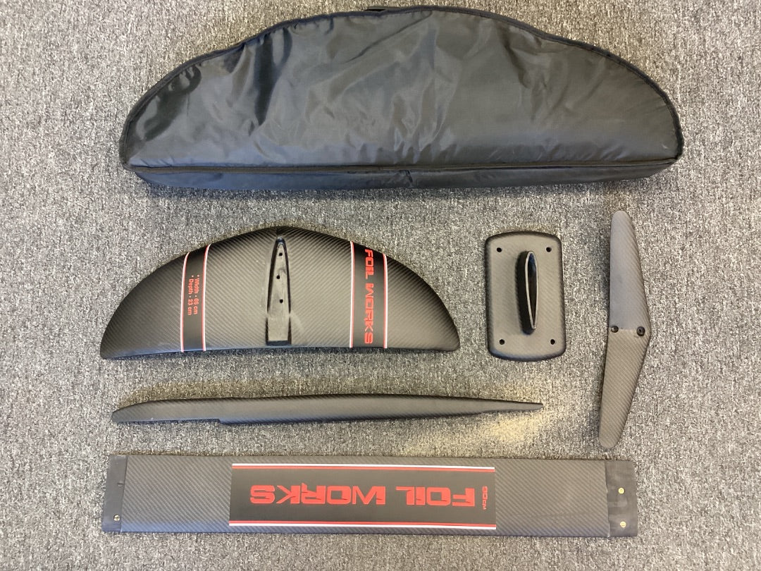 Foilworks Complete Carbon Kite and Wake Foil,  A+ Condition