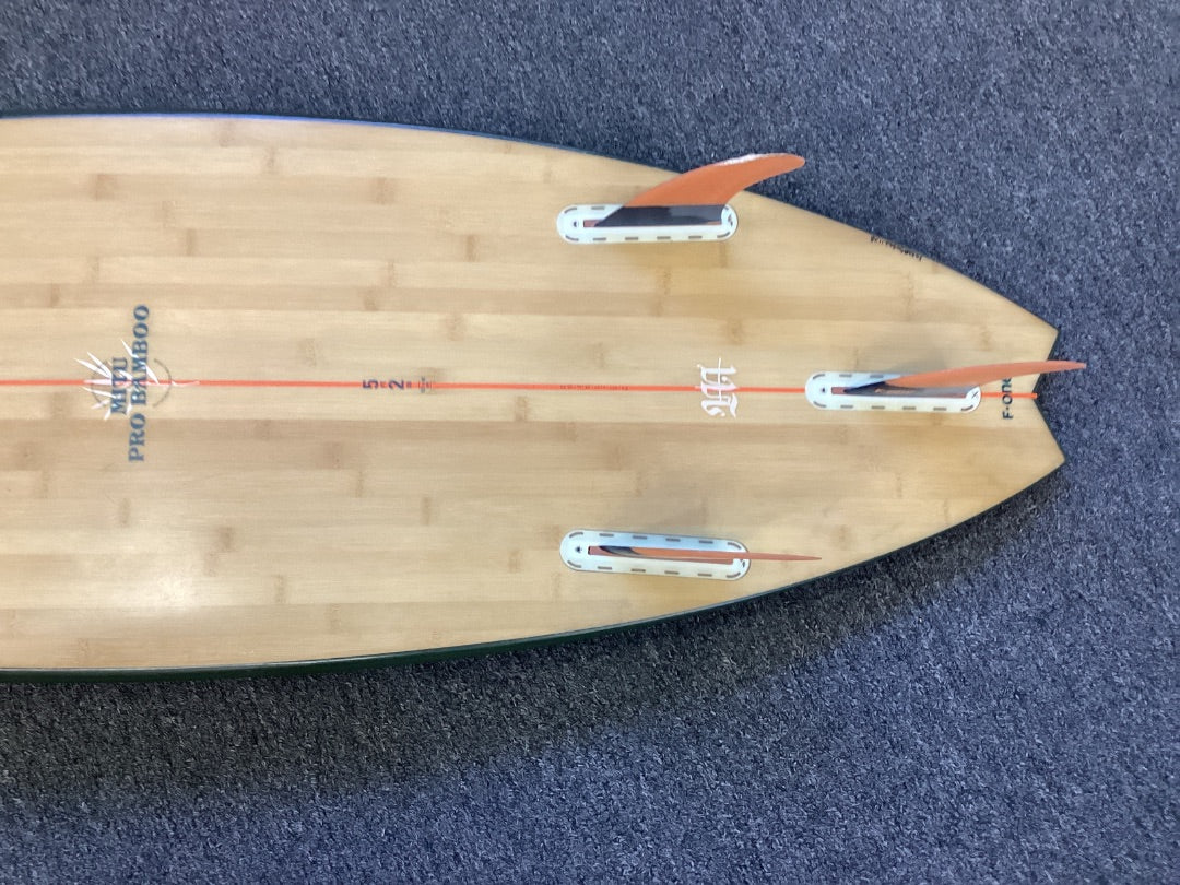5'2" F-One Mitu Pro Bamboo,  B Condition